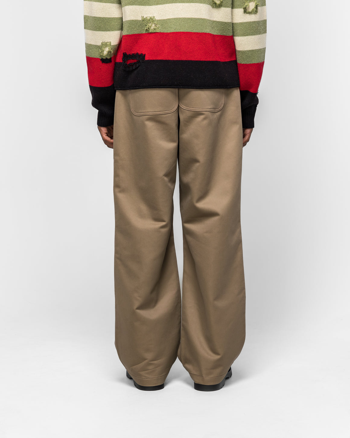 Andersson Bell - Cut-Out Wrap Wide-Leg Trousers - Beige - UP THERE