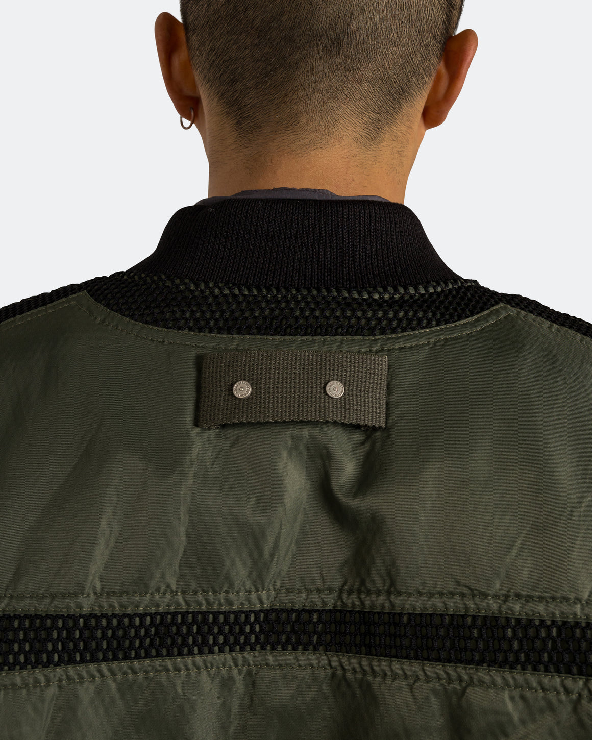 Andersson Bell - Flight Layered Washed Bomber Jacket - Khaki Green - UP THERE