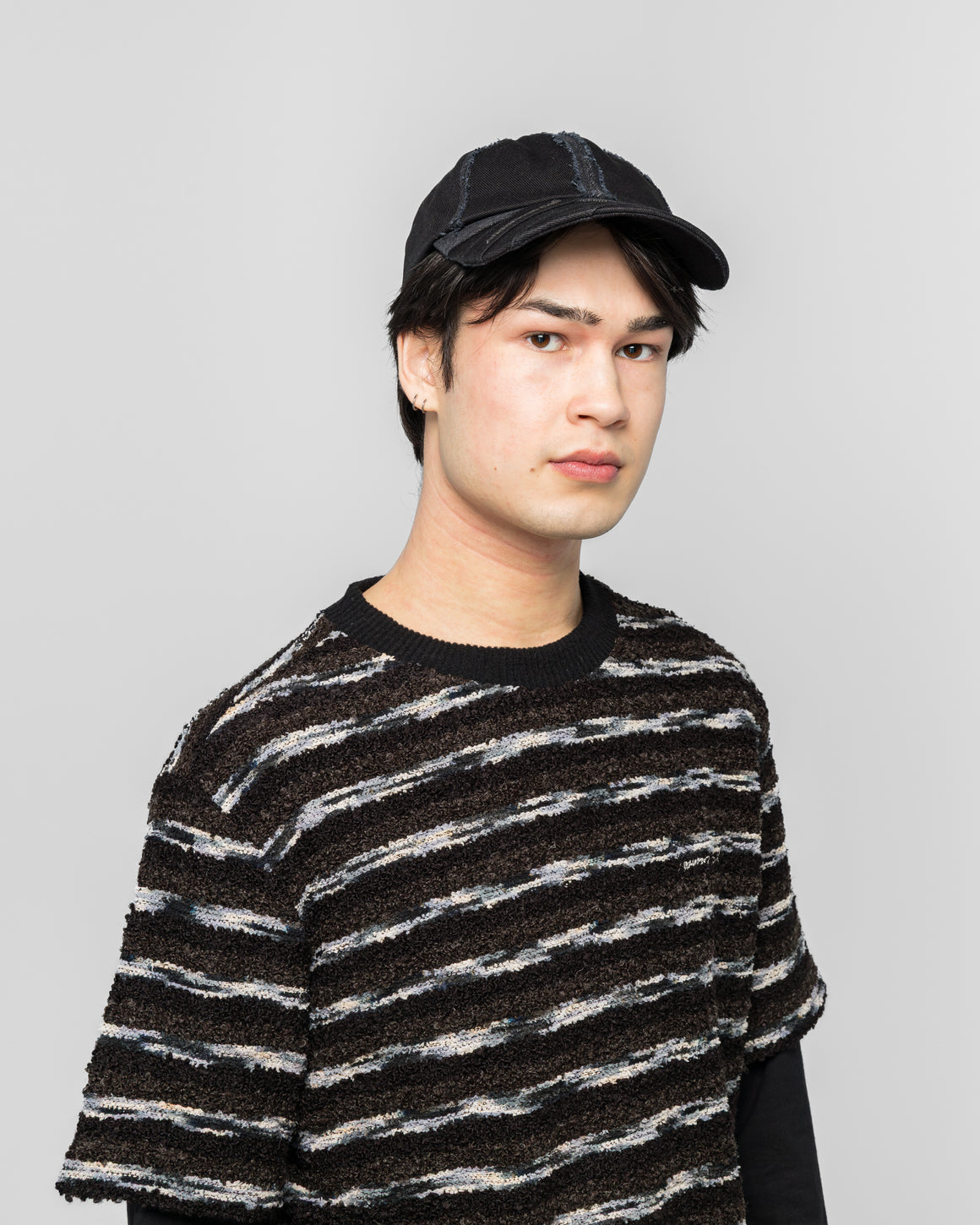 Andersson Bell - Layered Cap - Black - UP THERE