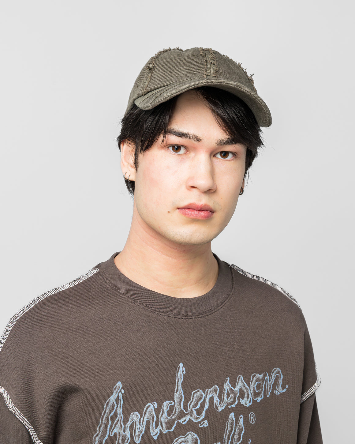 Andersson Bell - Layered Cap - Khaki - UP THERE