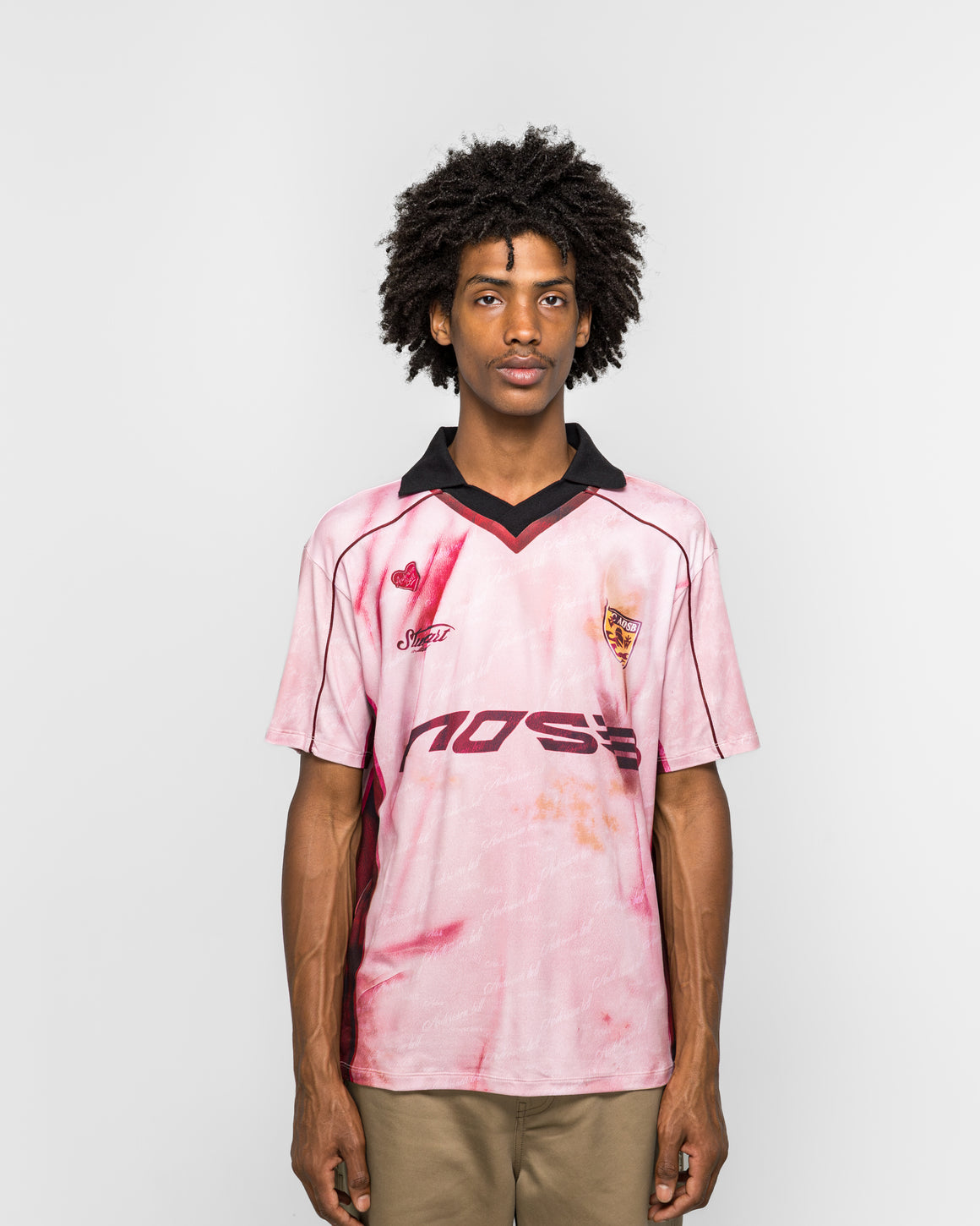 Andersson Bell - Printed Football Jersey T-Shirt - Pink - UP THERE