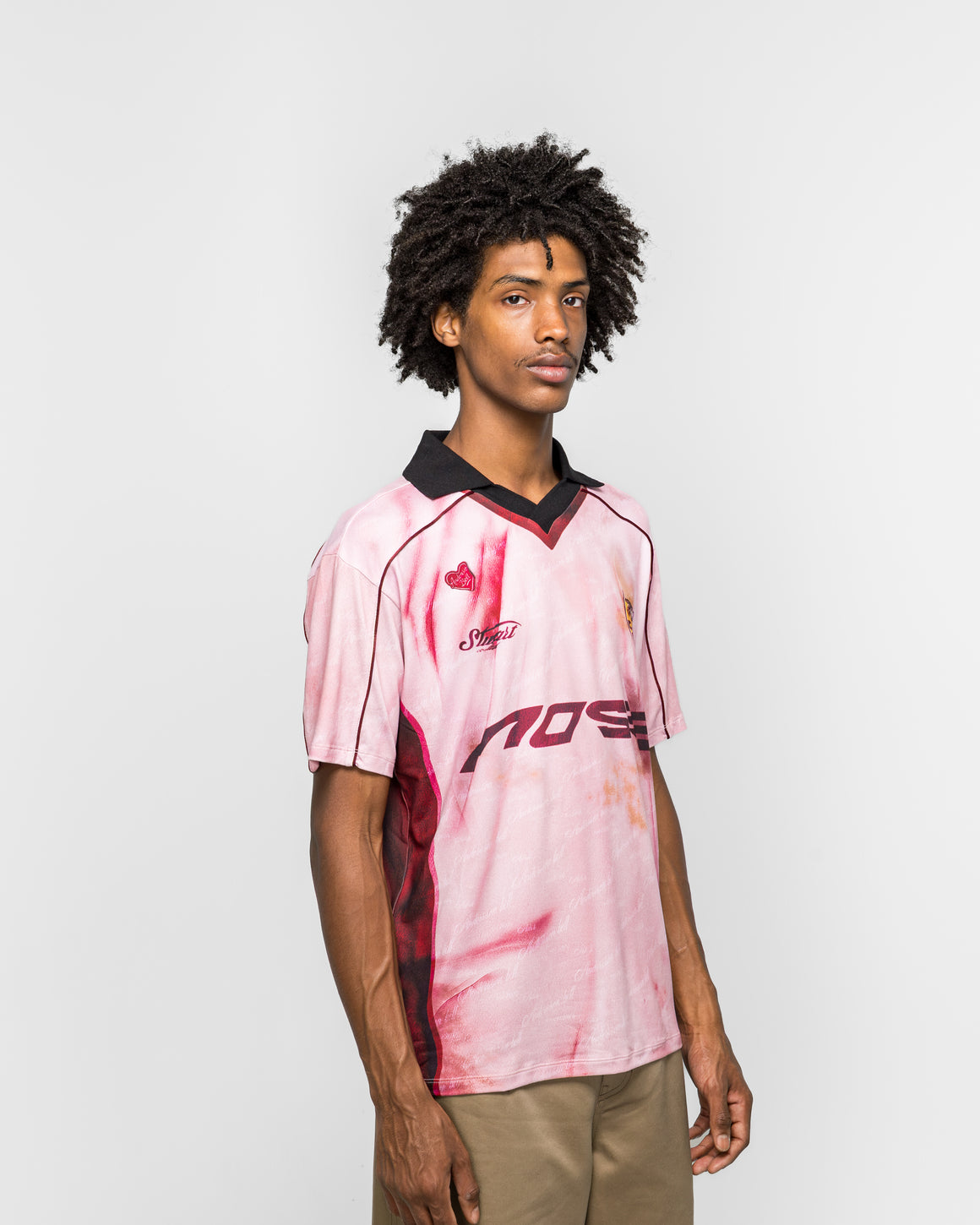 Andersson Bell - Printed Football Jersey T-Shirt - Pink - UP THERE
