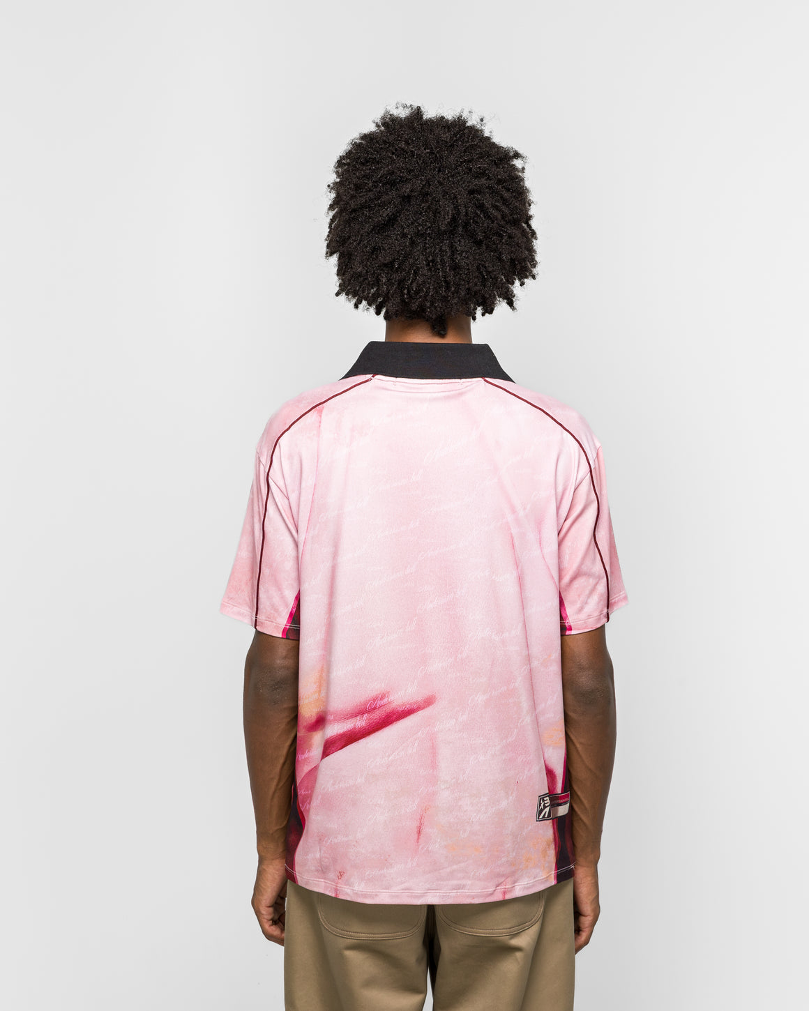Andersson Bell - Printed Football Jersey T-Shirt - Pink - UP THERE