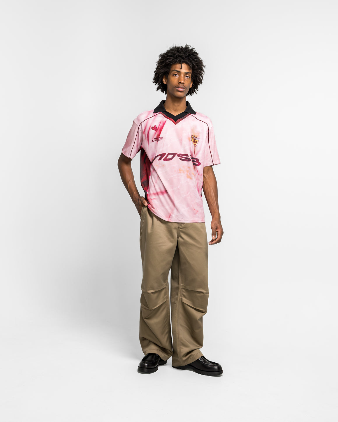 Andersson Bell - Printed Football Jersey T-Shirt - Pink - UP THERE