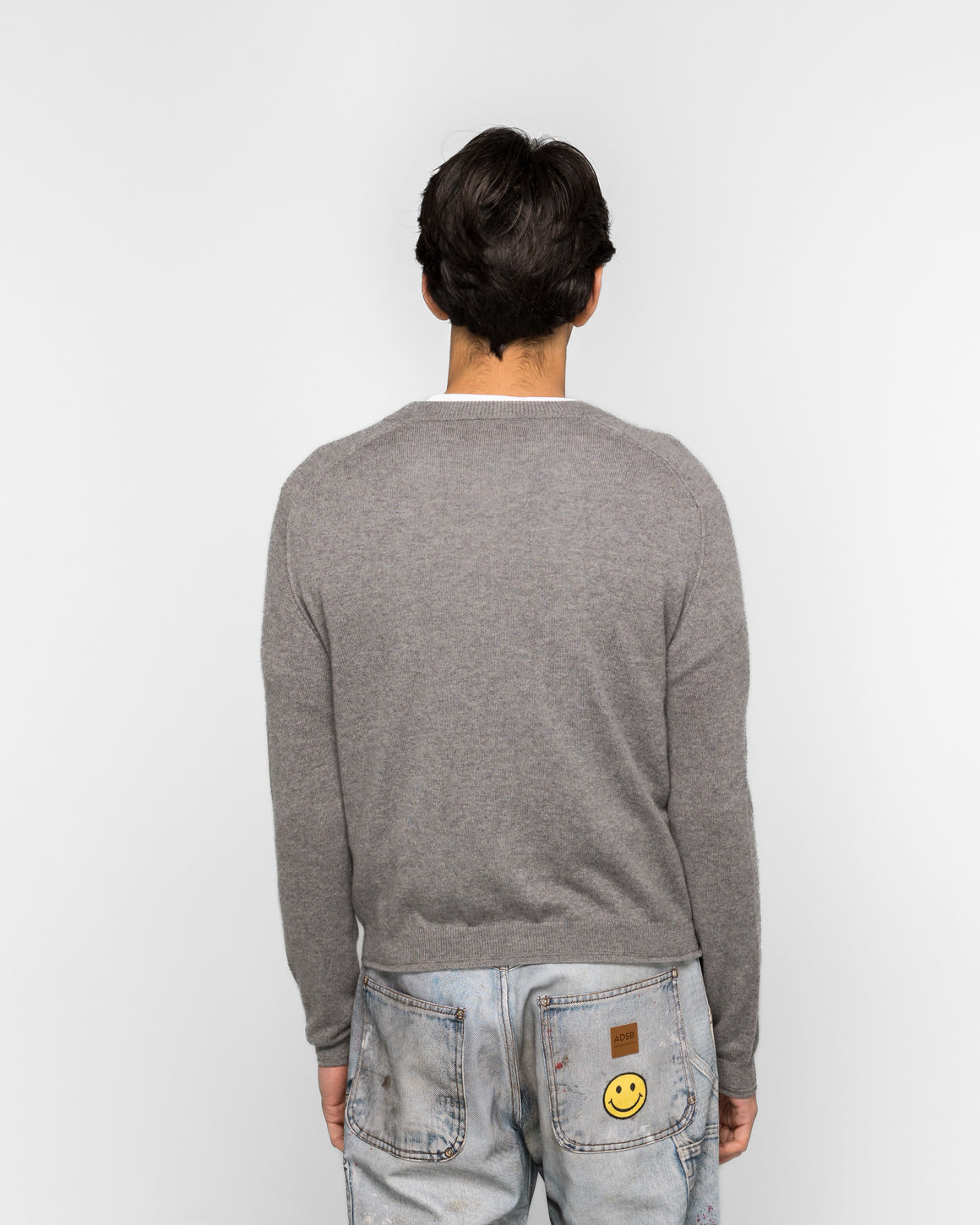 Andersson Bell - Shane Cashmere Crew-Neck Cardigan - Grey - UP THERE