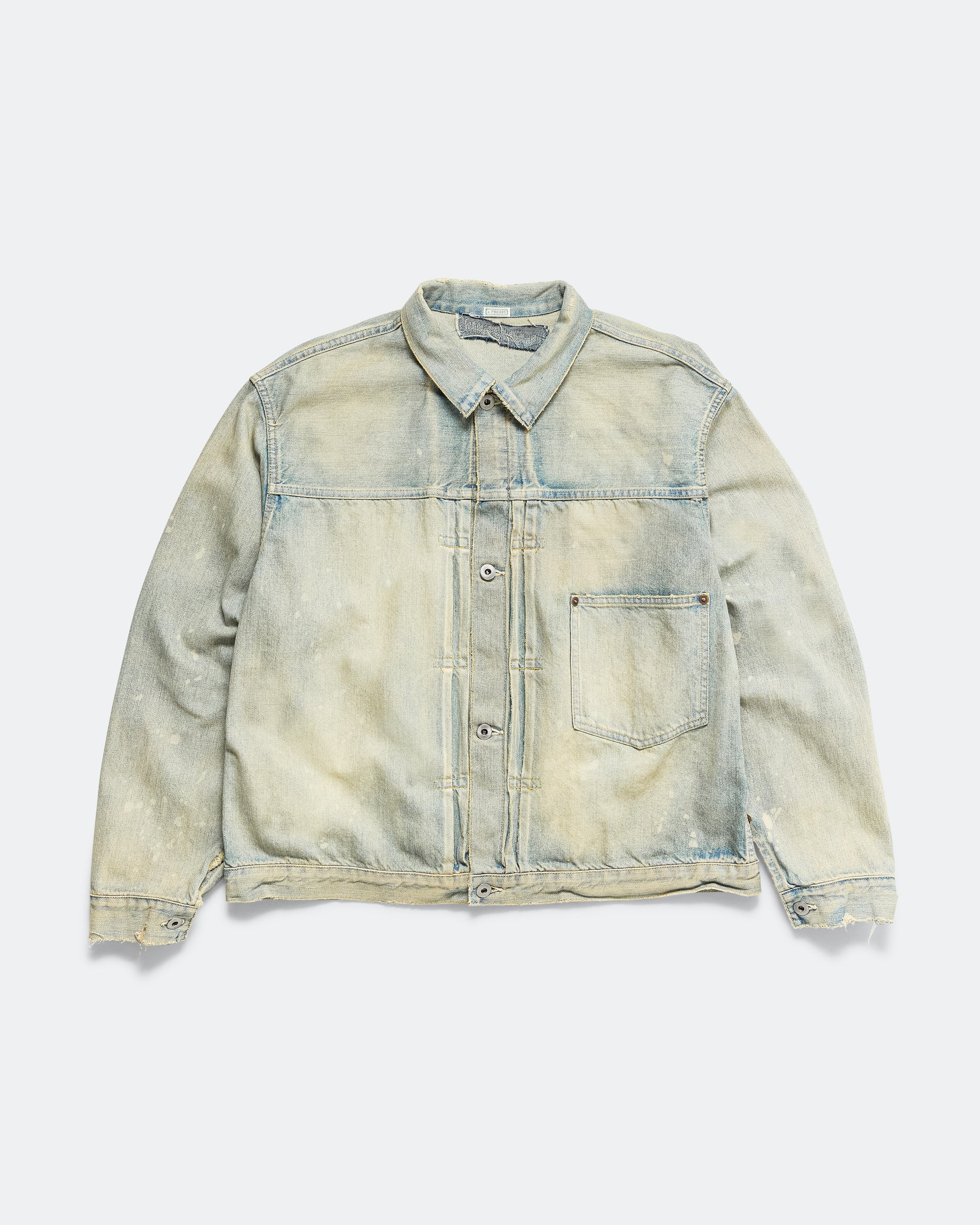 【A.PRESSE】1st Type Denim Jacket (BLEACH) A.PRESSE - 1st Type Denim Jacket - Bleach | UP THERE