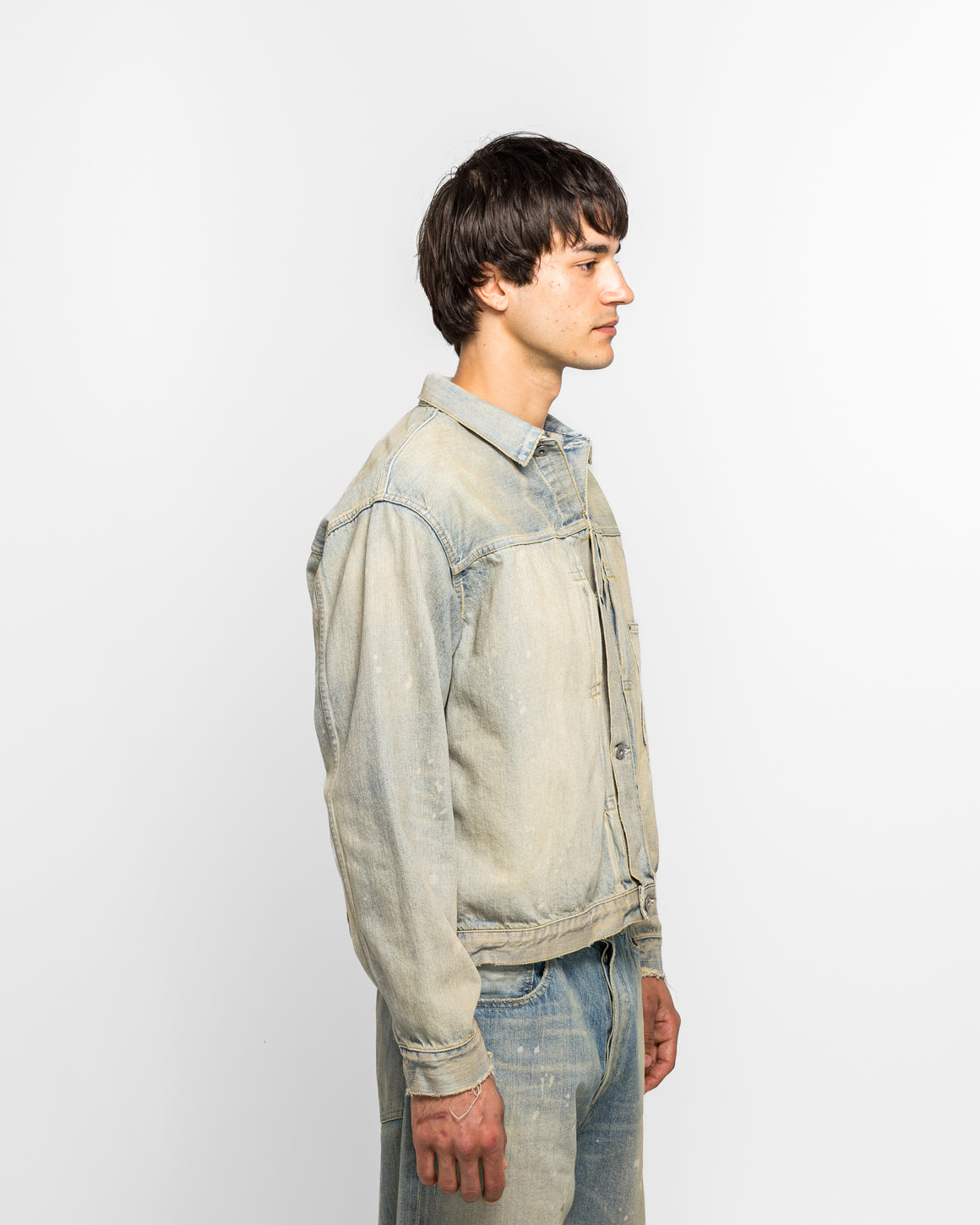 A.PRESSE - 1st Type Denim Jacket - Bleach - UP THERE