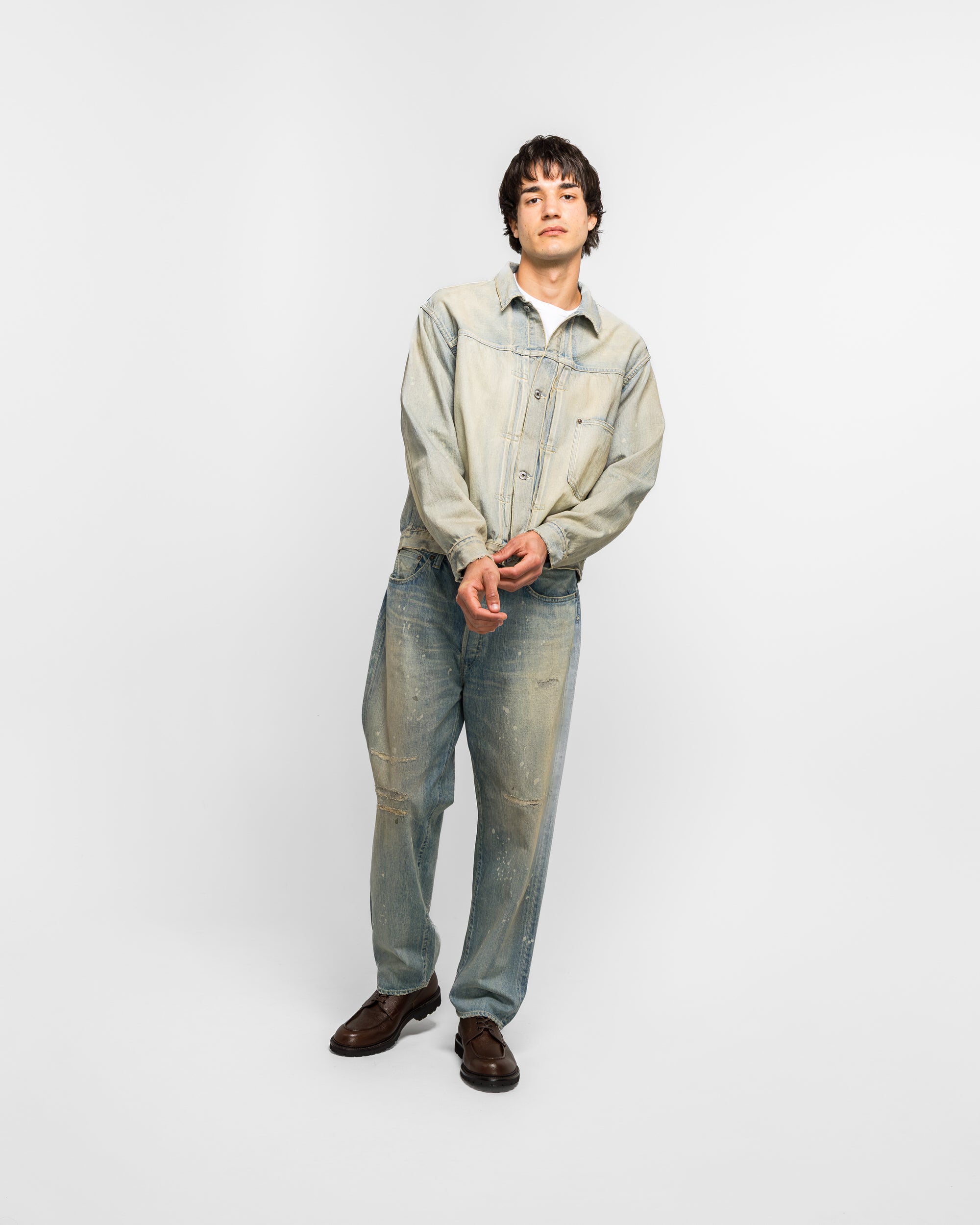 【A.PRESSE】1st Type Denim Jacket (BLEACH) A.PRESSE - 1st Type Denim Jacket - Bleach | UP THERE