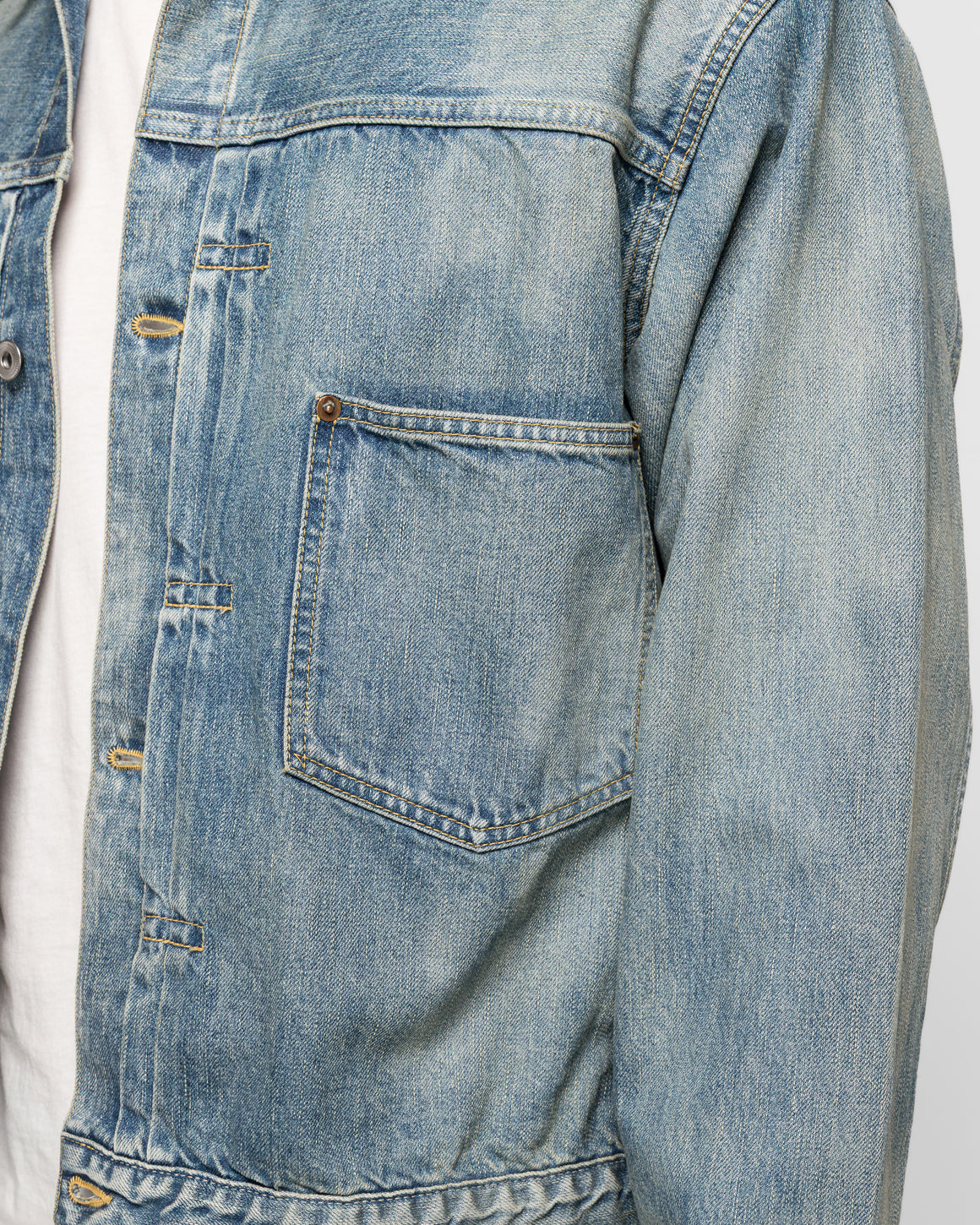 A.PRESSE - 1st Type Denim Jacket- Indigo - UP THERE