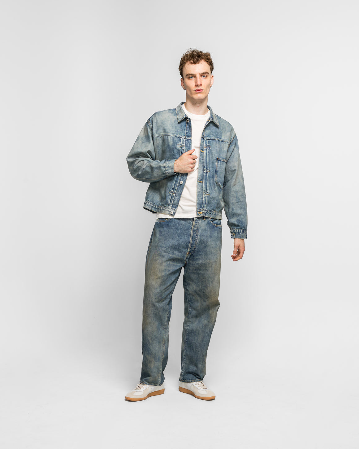 A.PRESSE - 1st Type Denim Jacket- Indigo - UP THERE