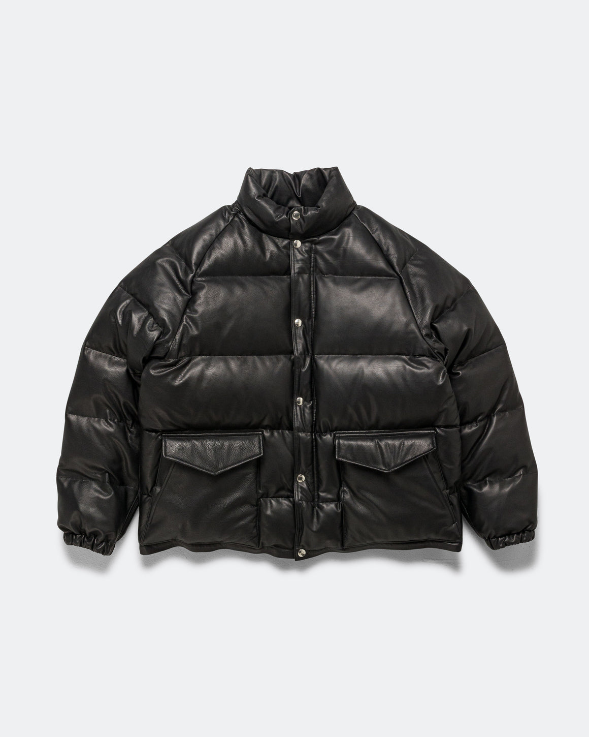 A.PRESSE - Leather Down Jacket - Black - UP THERE