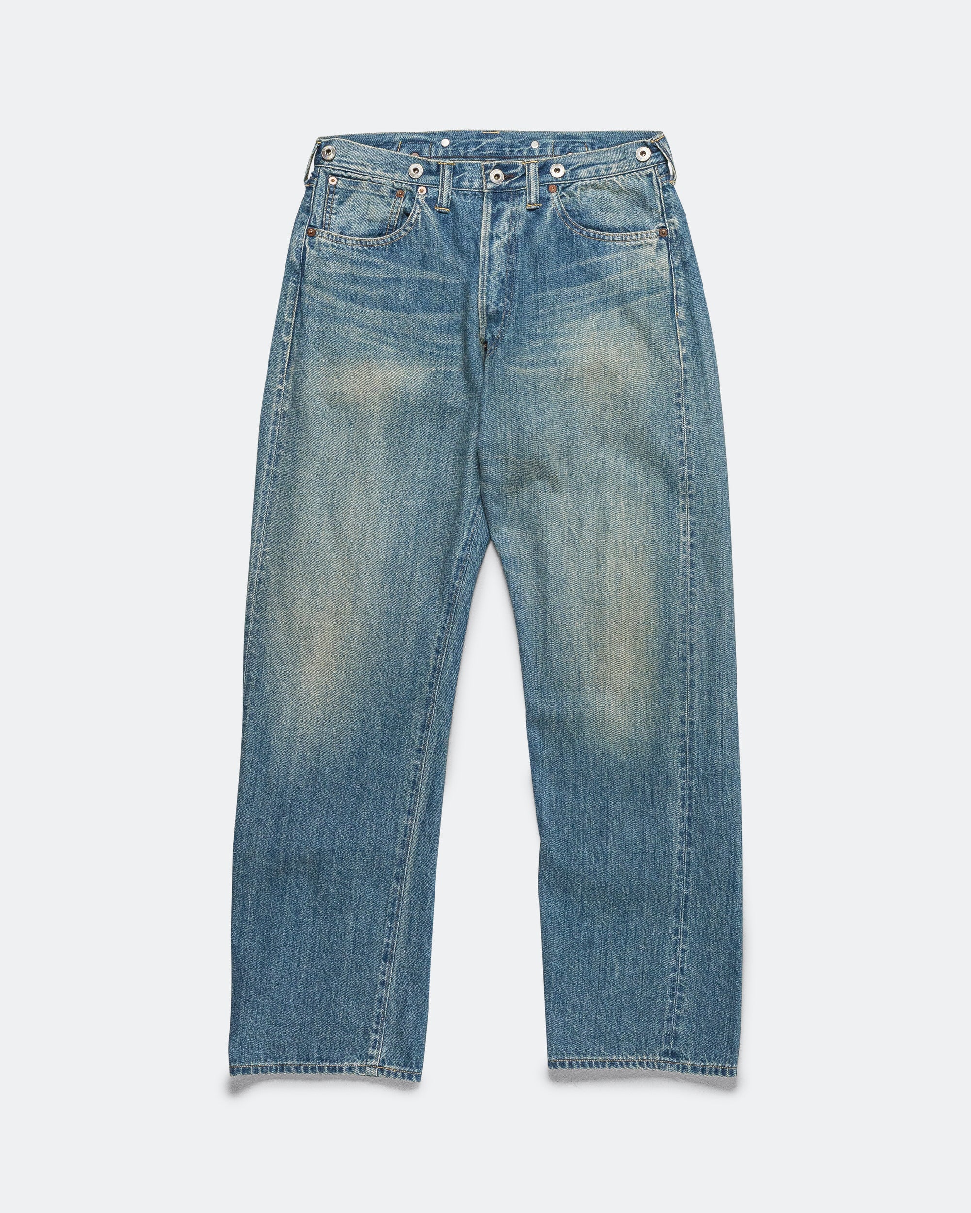 A.PRESSEアプレッセ No.2 Washed Denim Pants 36 A.PRESSE - No.2 Washed Denim Pants - Indigo | UP THERE