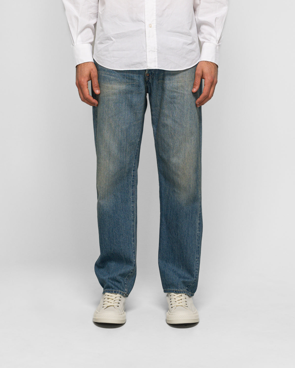 A.PRESSE - No.2 Washed Denim Pants - Indigo - UP THERE