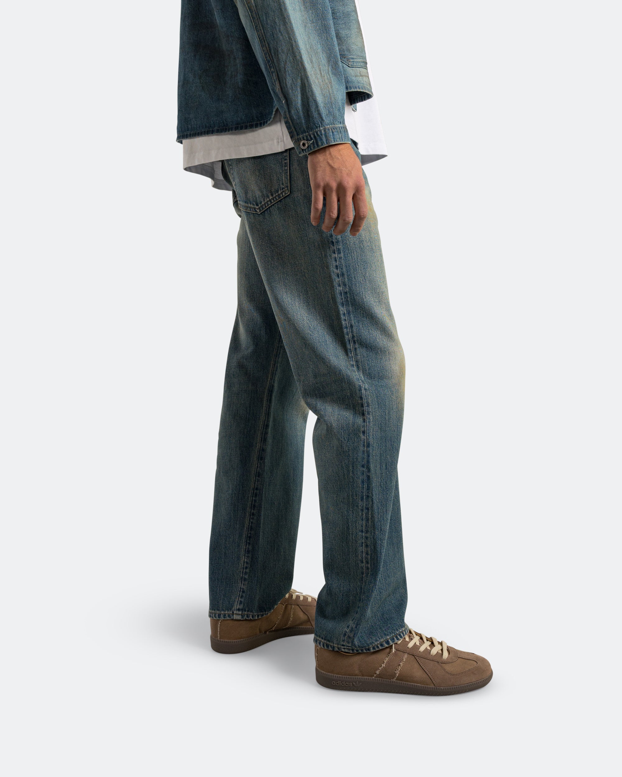 A.PRESSE - No.2 Washed Denim Pants - Indigo | UP THERE