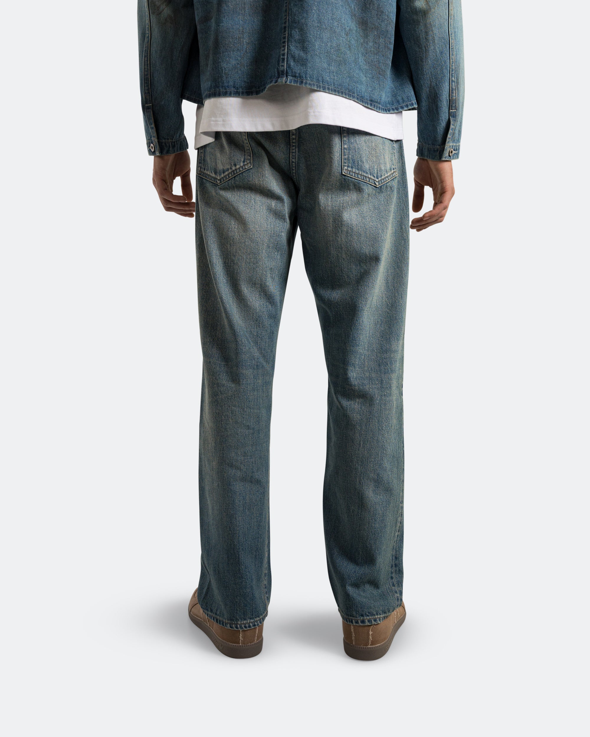 A.PRESSE - No.2 Washed Denim Pants - Indigo | UP THERE