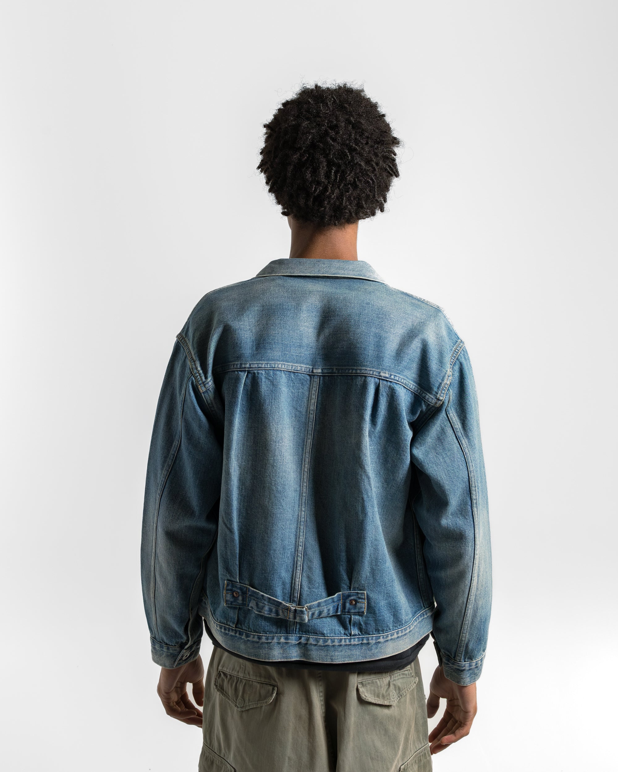 ジャケット・アウター A.PRESSE NAVY Denim Jacket Size 3 A.PRESSE - No.213 Denim Jacket - Indigo | UP THERE