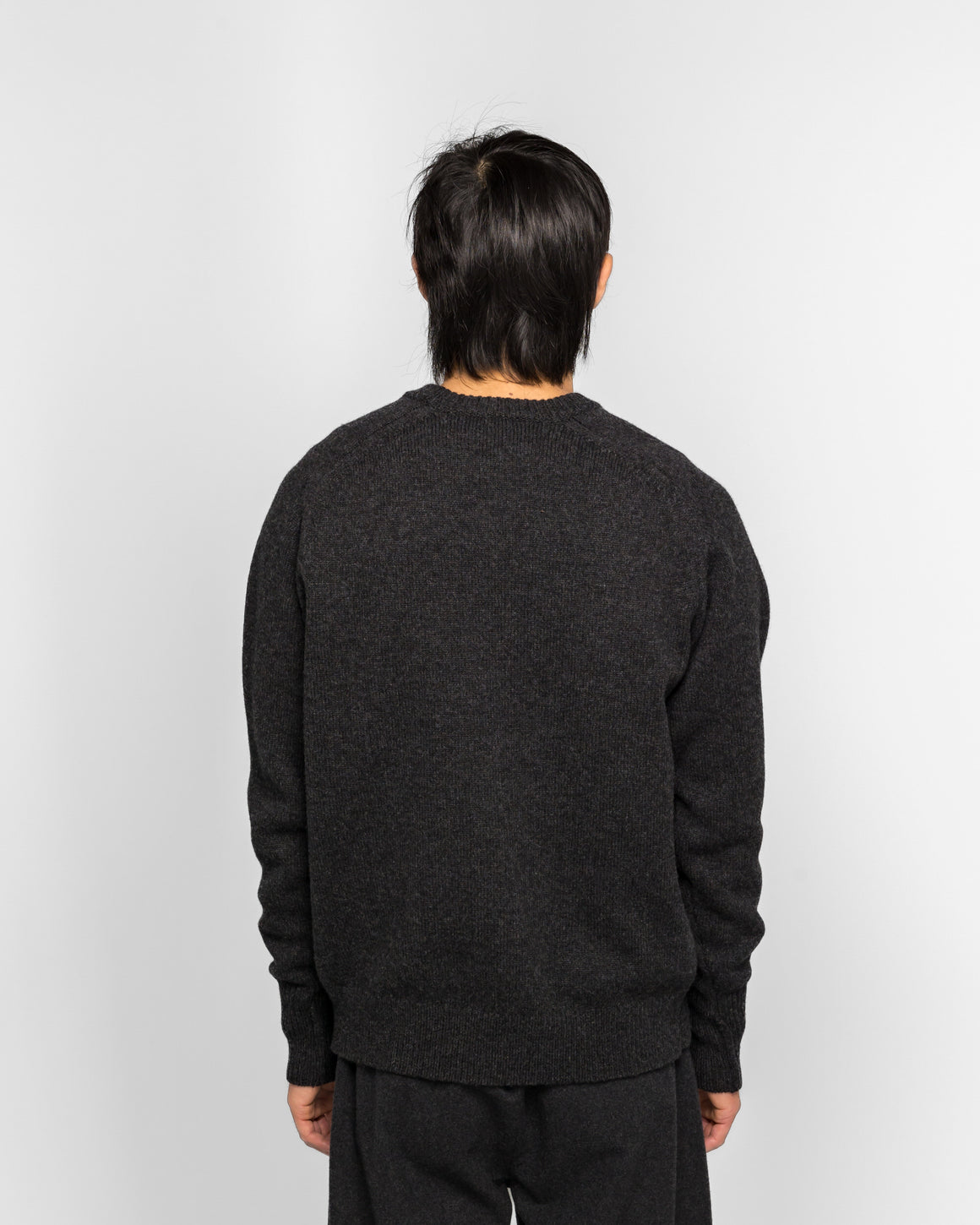 A.PRESSE - Pullover Sweater - Charcoal - UP THERE