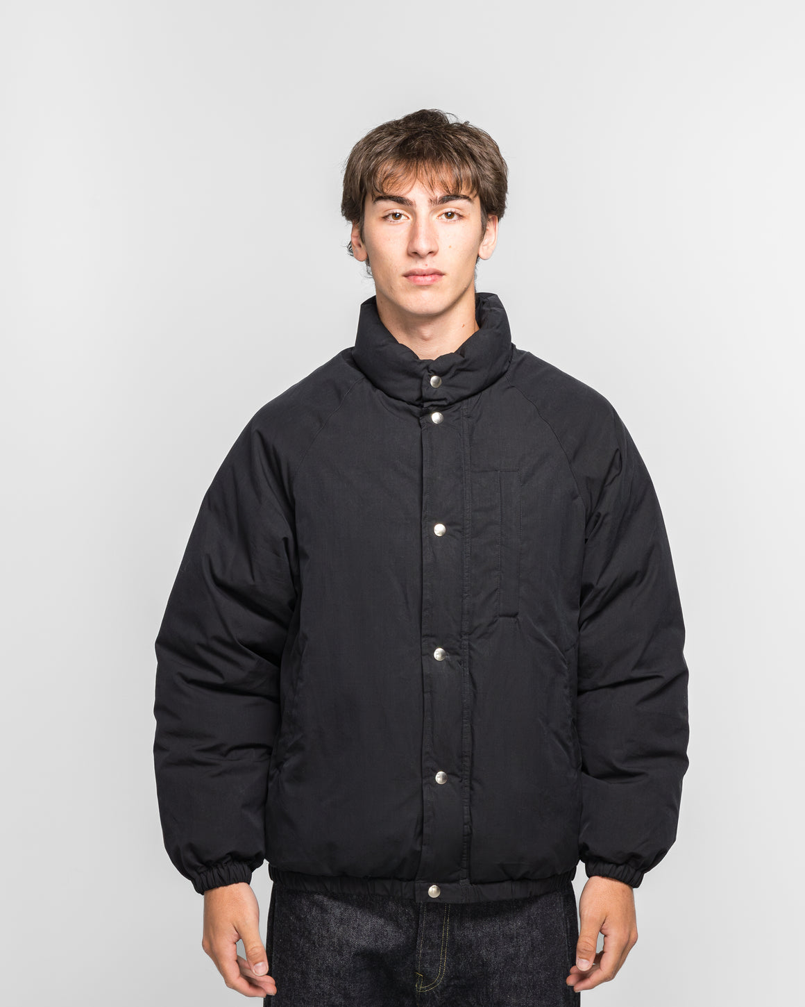 A.PRESSE - Silk Ripstop Ski Down Jacket - Black - UP THERE