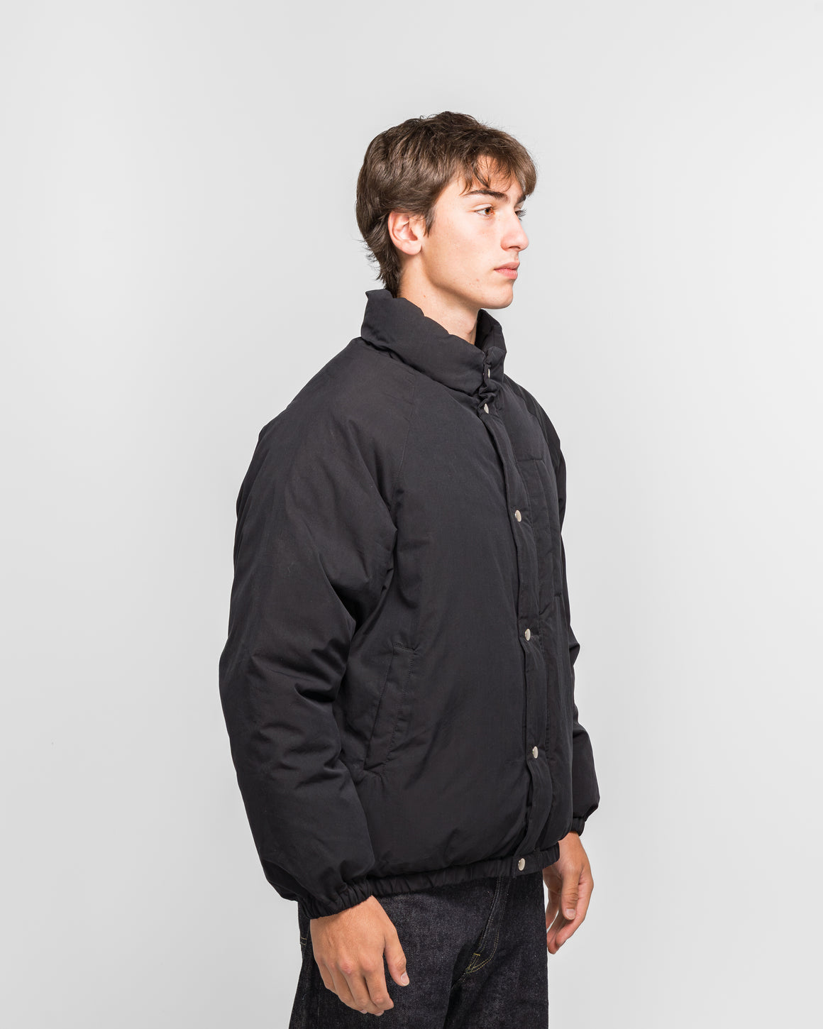 A.PRESSE - Silk Ripstop Ski Down Jacket - Black - UP THERE