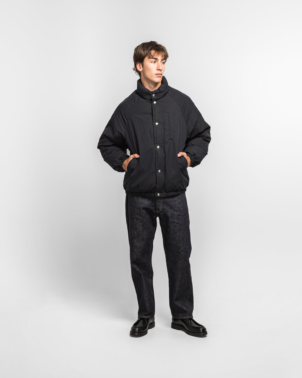 A.PRESSE - Silk Ripstop Ski Down Jacket - Black - UP THERE