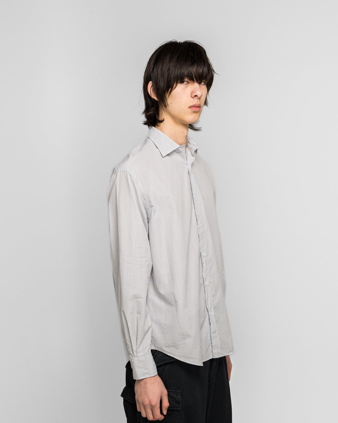 A.PRESSE - Spread Collar Shirts - Grey - UP THERE