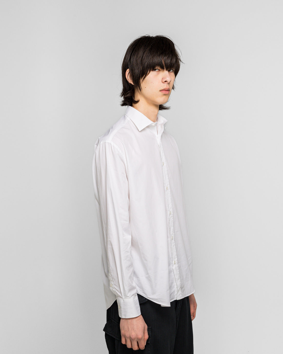 A.PRESSE - Spread Collar Shirts - White - UP THERE