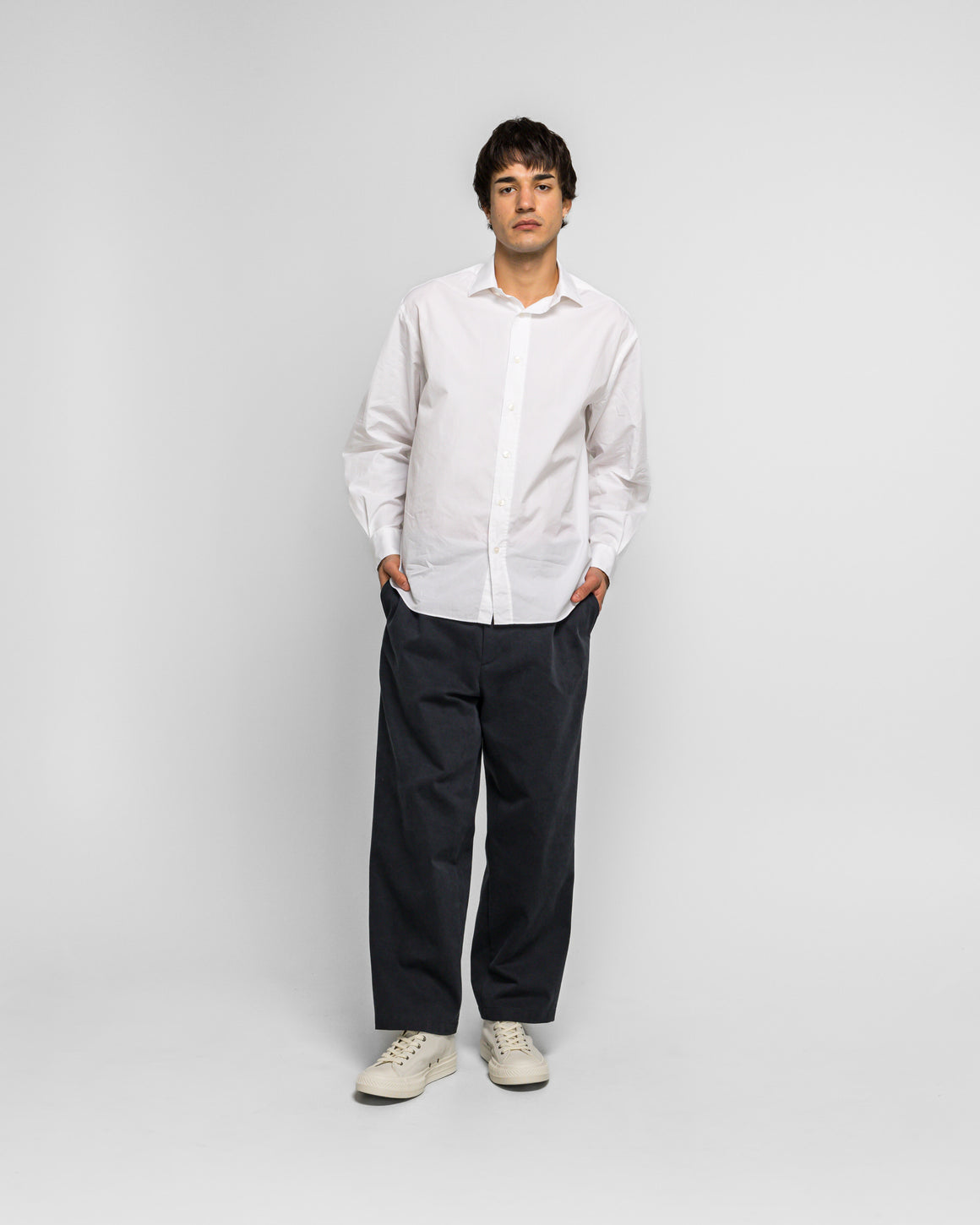 A.PRESSE - Type.3 Chino Trousers - Navy - UP THERE