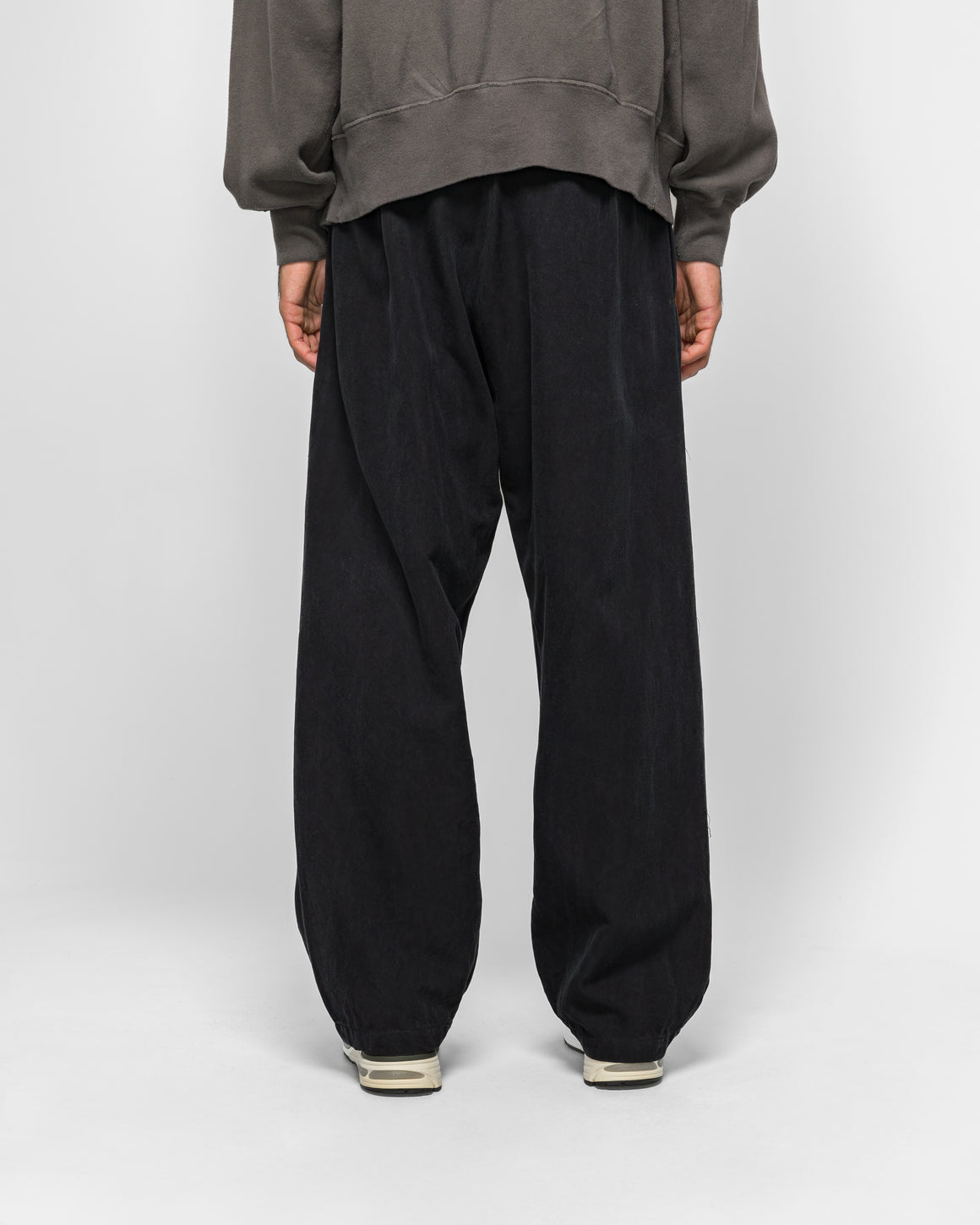 A.PRESSE - Vintage Cotton Silk WW2 British Army Trousers - Black - UP THERE