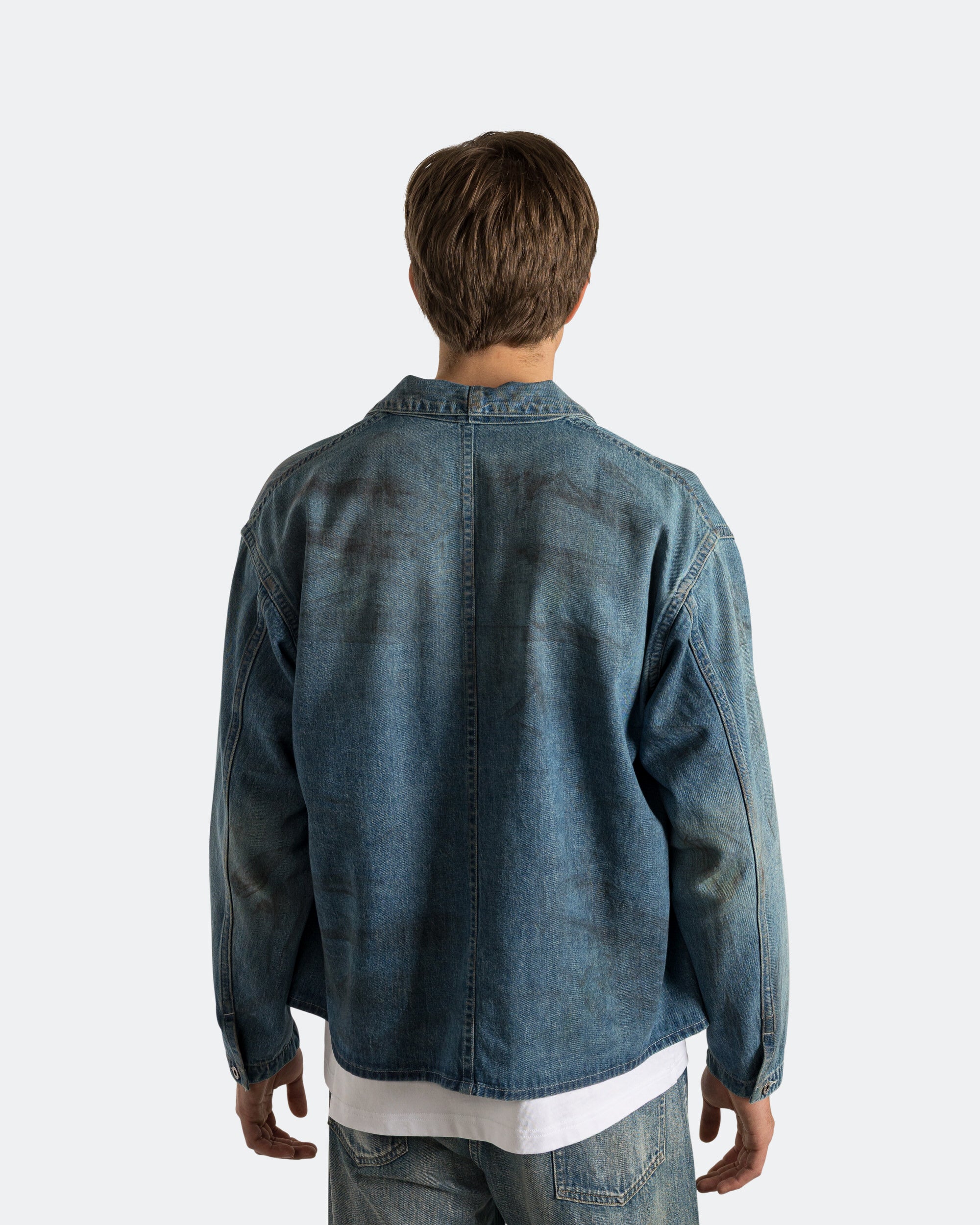A.PRESSE - Vintage Denim Coverall Jacket - Indigo | UP THERE