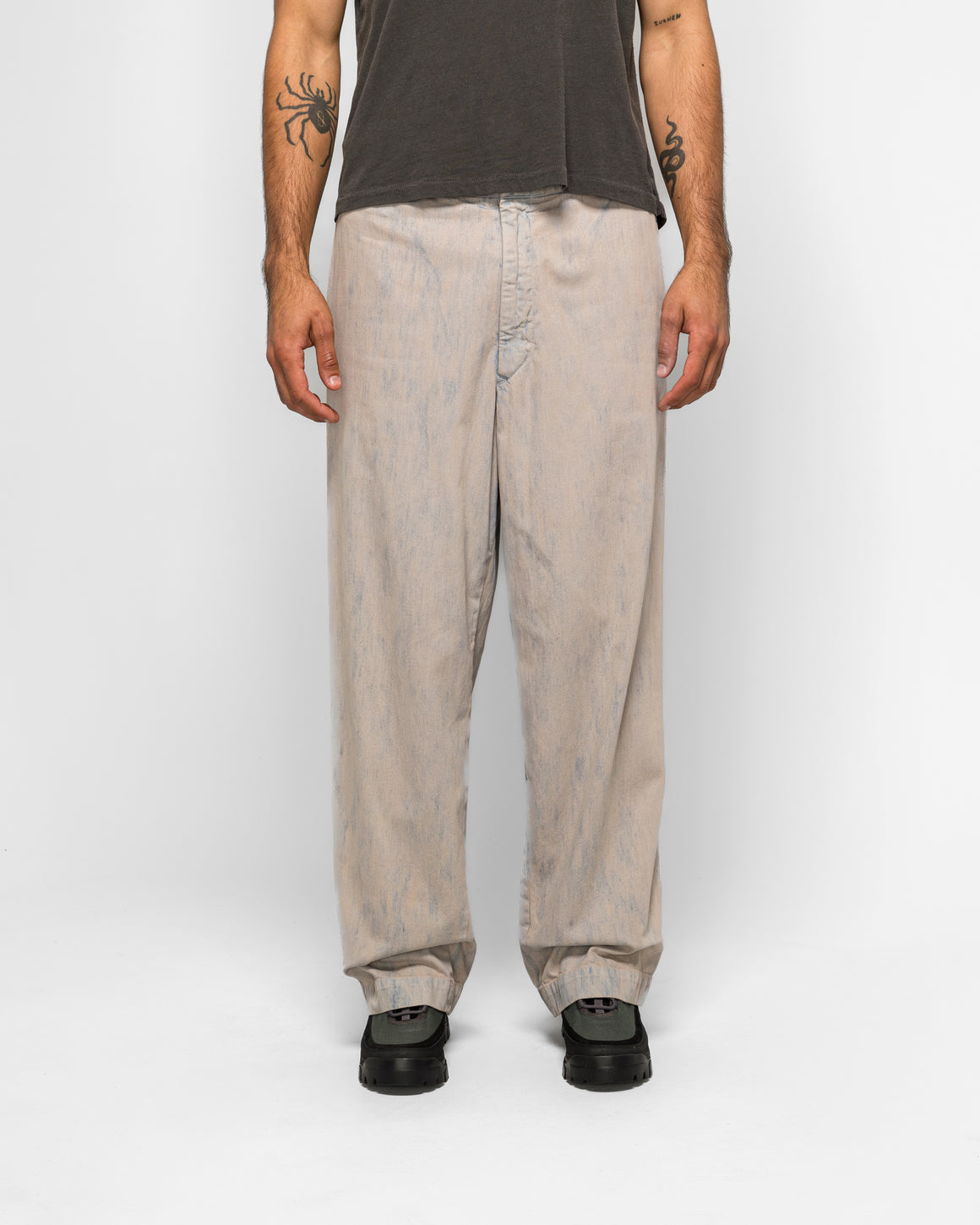 A.PRESSE - Vintage Prisoner Denim Pants - Bleach - UP THERE