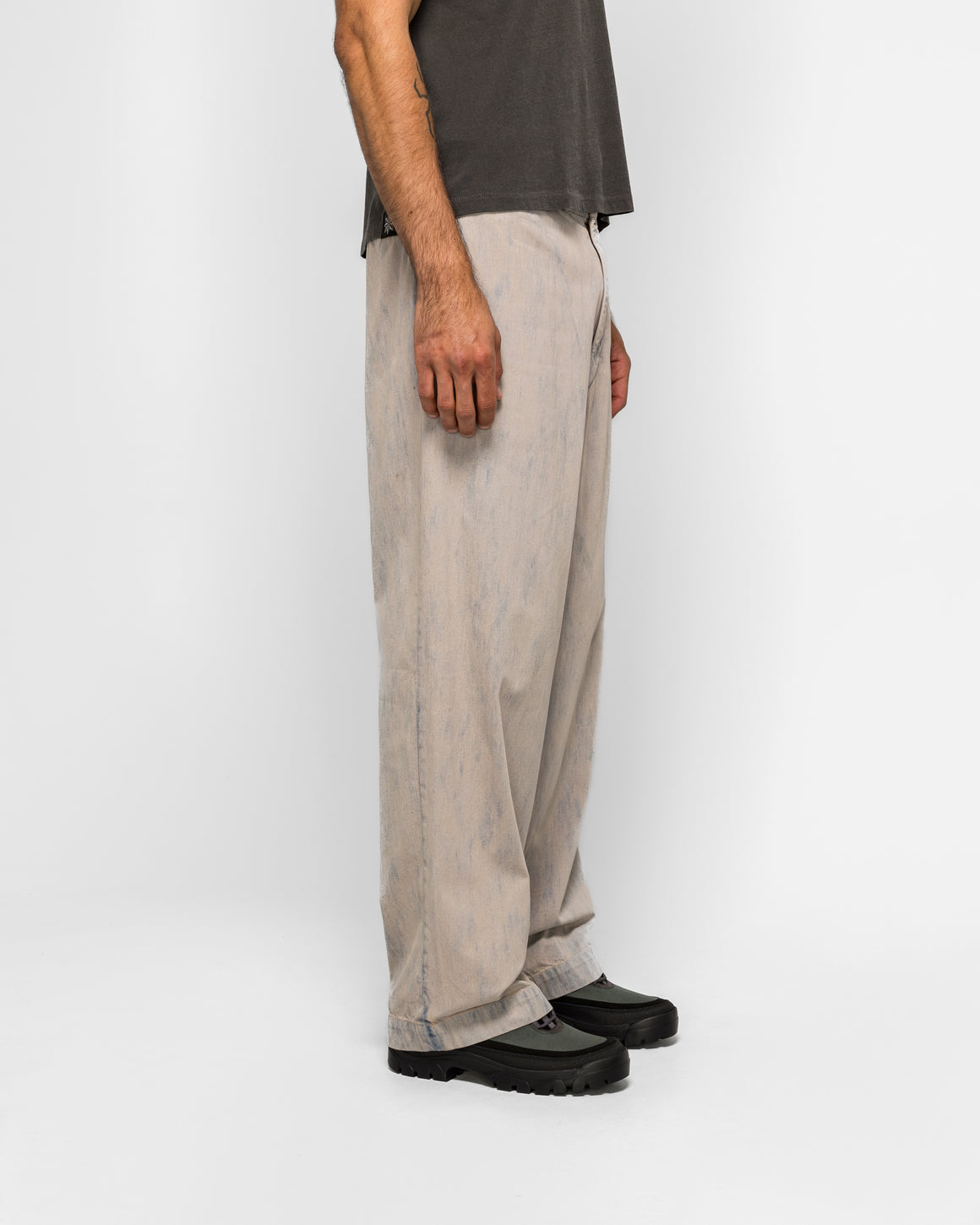 A.PRESSE - Vintage Prisoner Denim Pants - Bleach - UP THERE