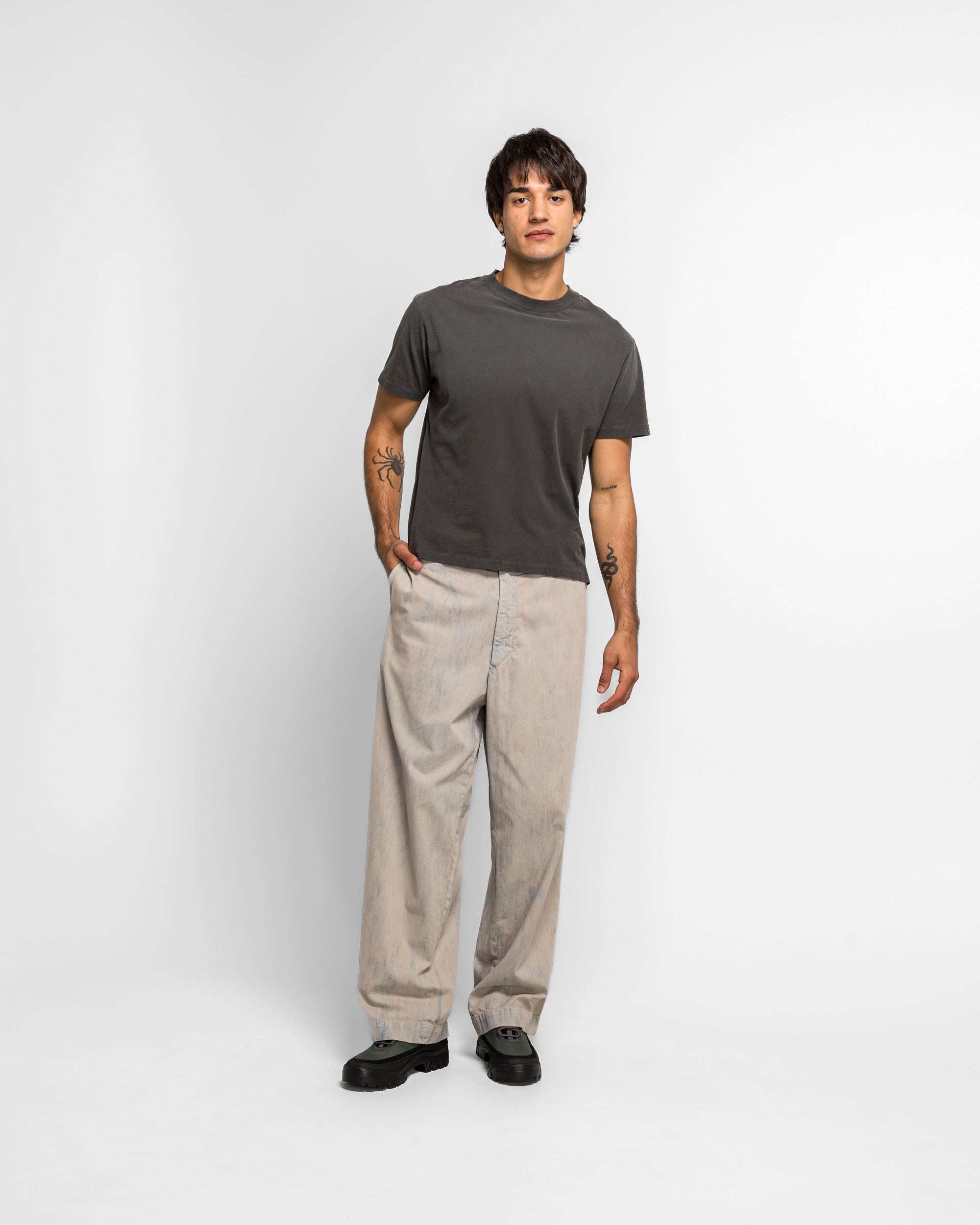 そ*ゃ様 A.PRESSE Vintage Prisoner Denim A.PRESSE - Vintage Prisoner Denim Pants - Bleach | UP THERE