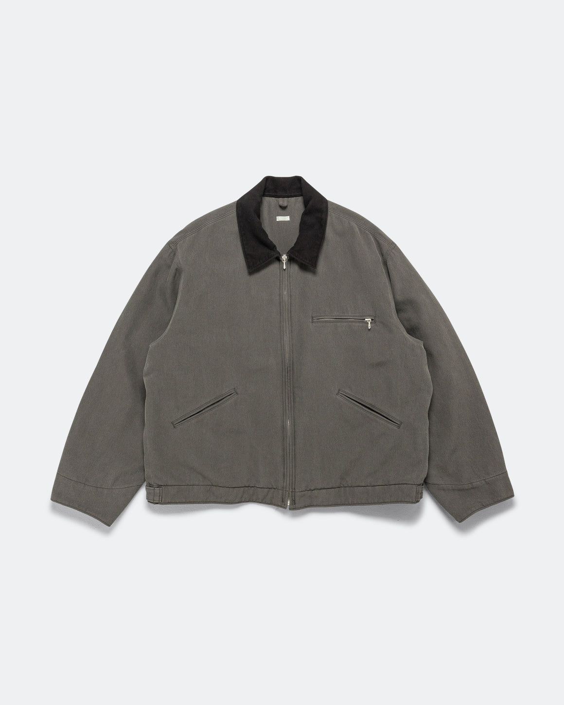 A.PRESSE - Vintage Silk Cotton Detroit Jacket - Grey - UP THERE