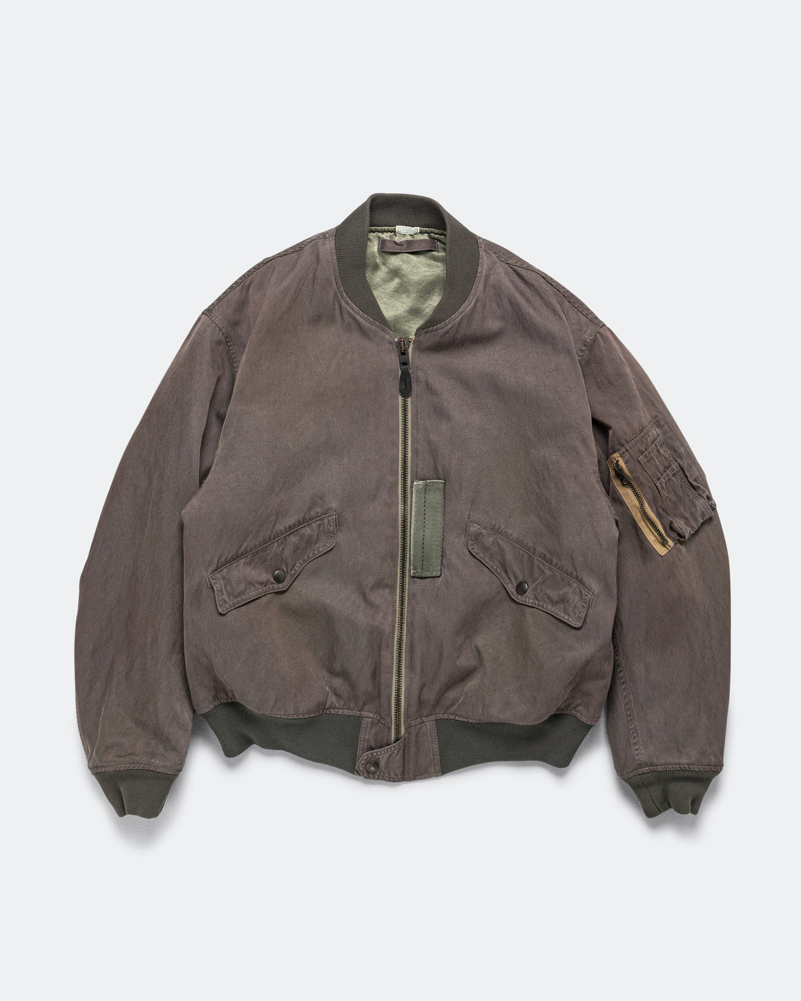 A.PRESSE - Vintage Silk L-2B Flight Jacket - Purple - UP THERE