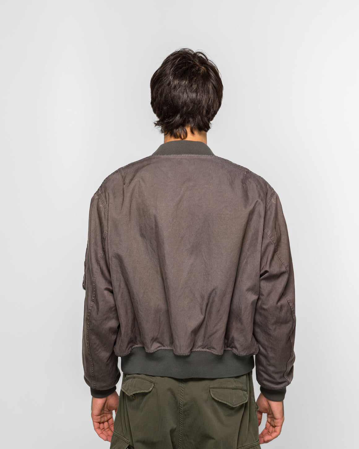 A.PRESSE - Vintage Silk L-2B Flight Jacket - Purple - UP THERE