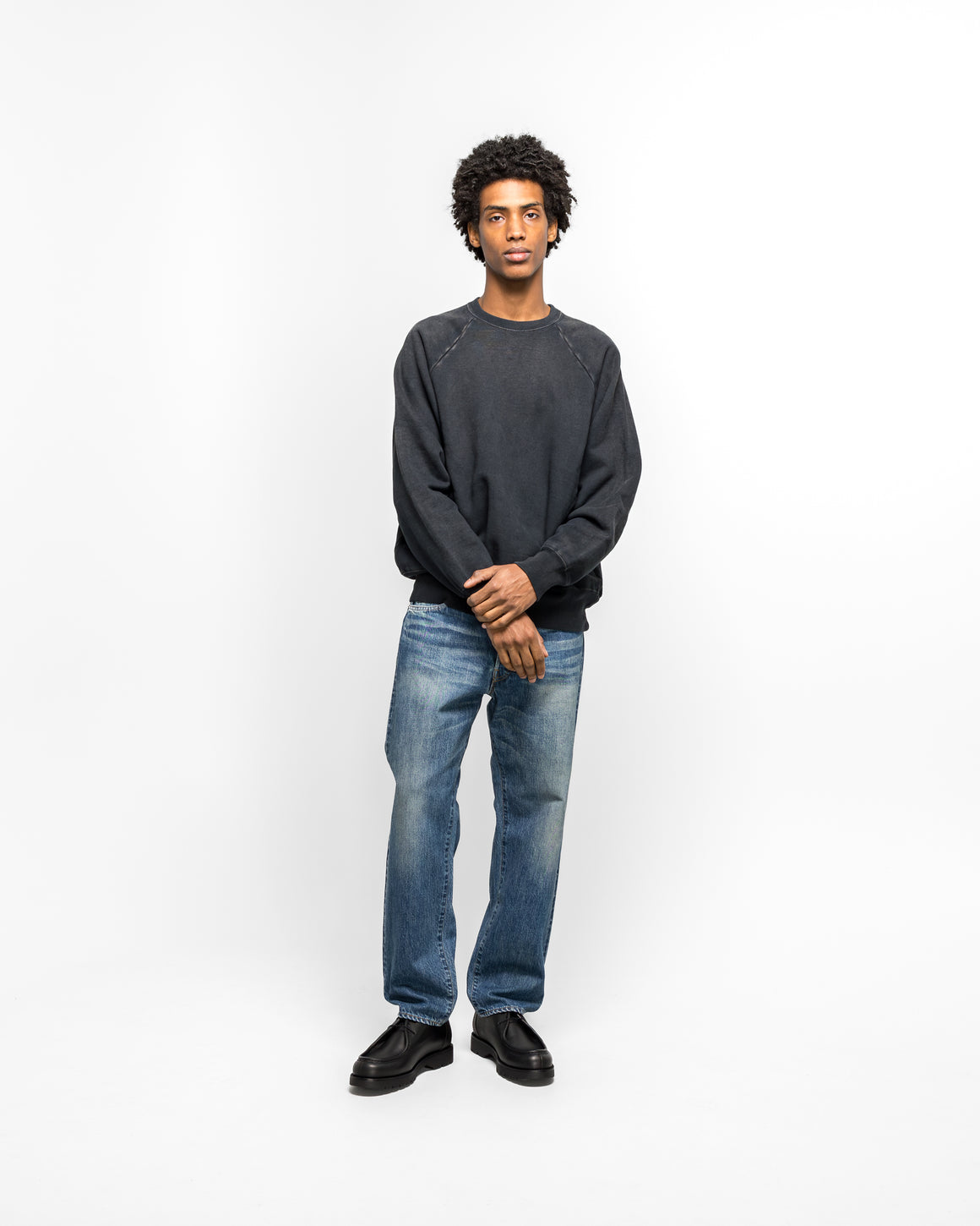 A.PRESSE - Vintage Sweatshirt - Black - UP THERE