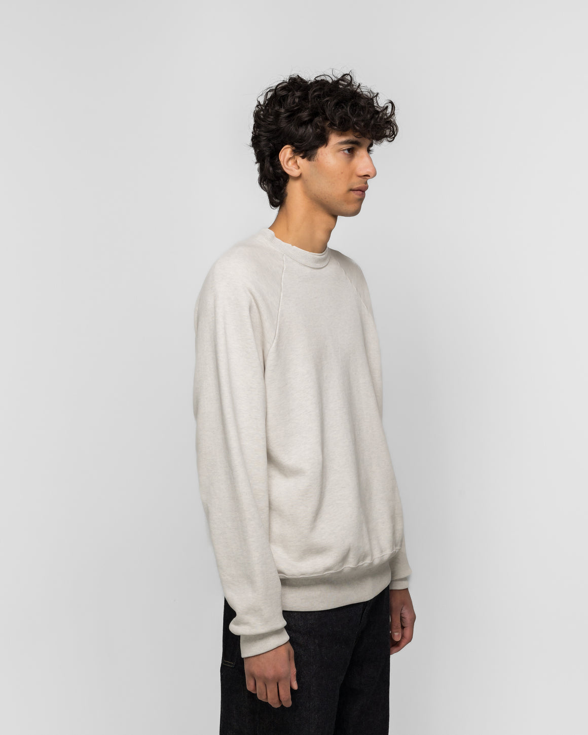 A.PRESSE - Vintage Sweatshirt - Oatmeal - UP THERE