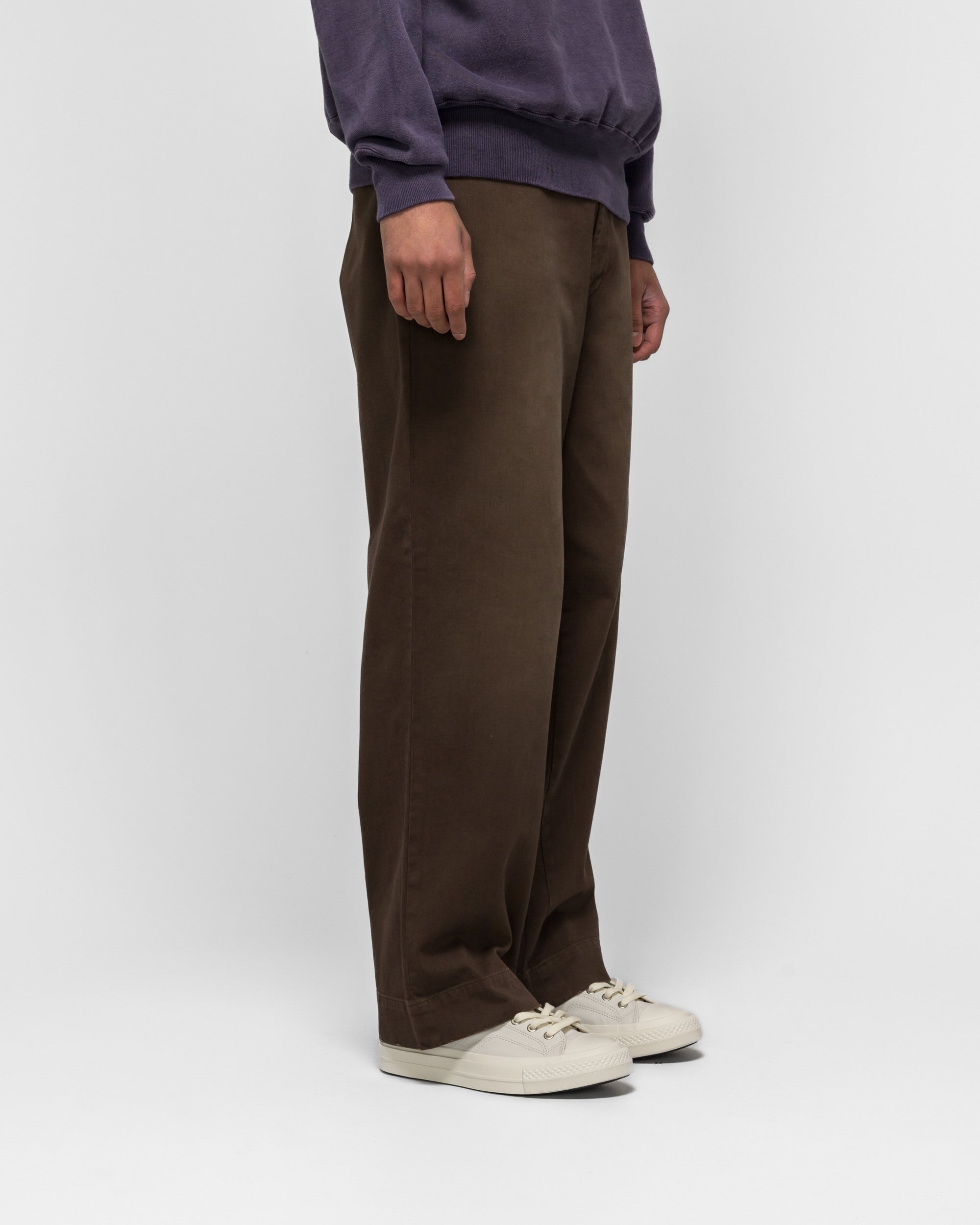 A.PRESSE - Vintage Twill Work Pants - Brown | UP THERE