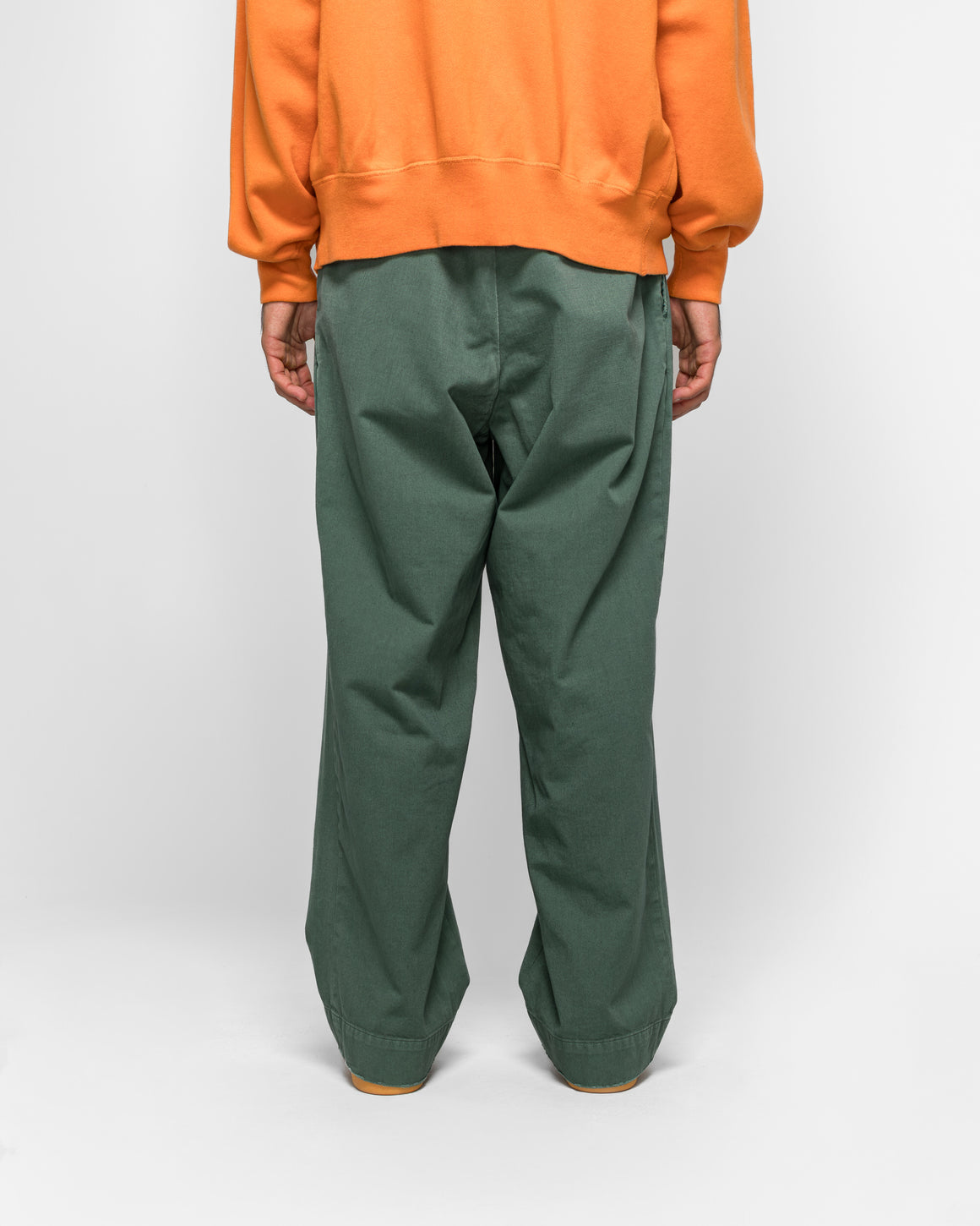 A.PRESSE - Vintage Twill Work Pants - Green - UP THERE