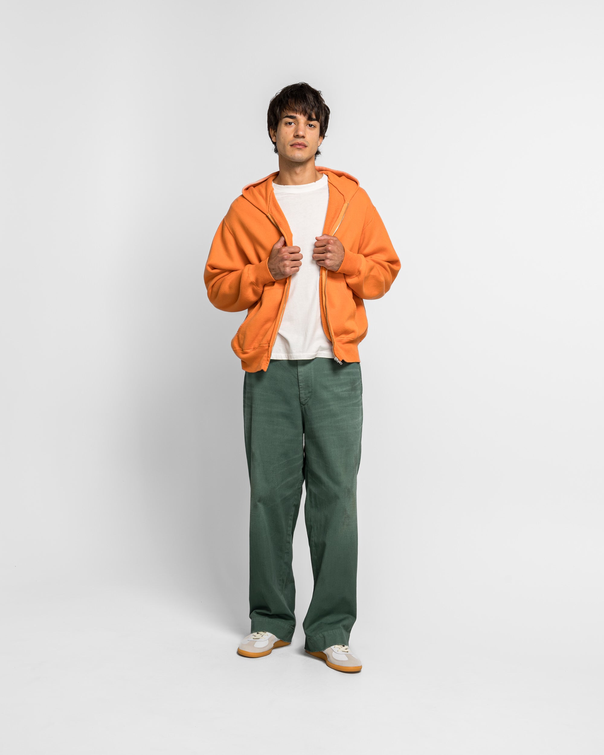 A.PRESSE アプレッセVintage Twill Work Pant A.PRESSE - Vintage Twill Work Pants - Green | UP THERE