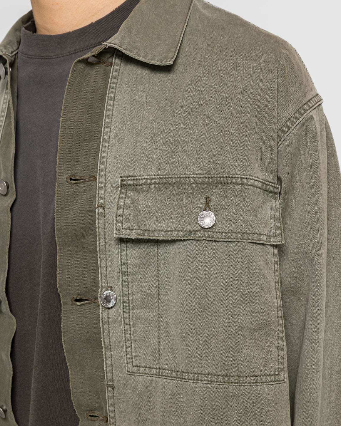 A.PRESSE - Vintage USMA HBT M-44 Jacket - Sage - UP THERE