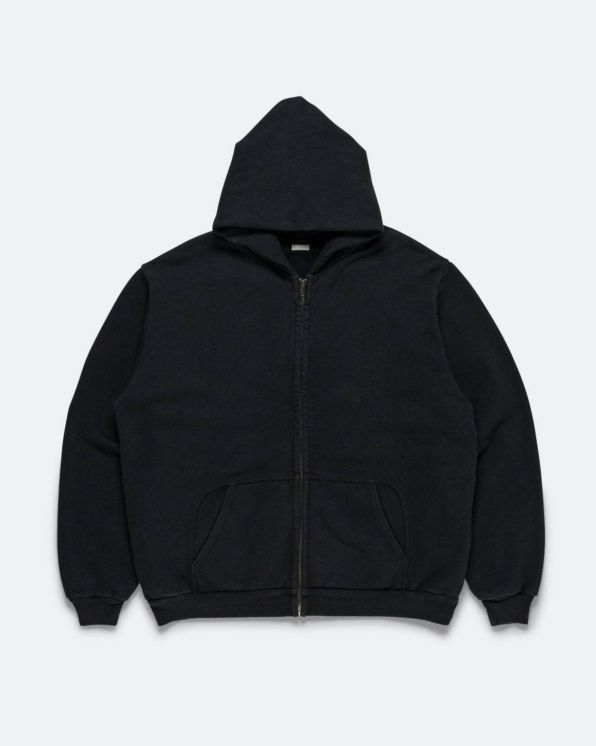 A.PRESSE - Vintage Zip Sweat Hoodie - Black - UP THERE