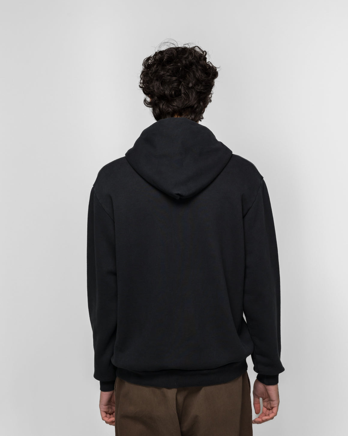 A.PRESSE - Vintage Zip Sweat Hoodie - Black - UP THERE
