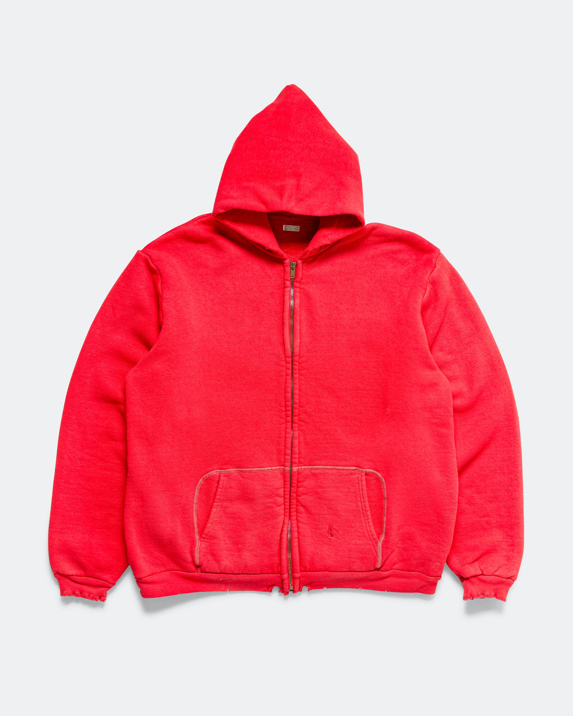 A.PRESSE - Vintage Zip Sweat Hoodie - Red | UP THERE