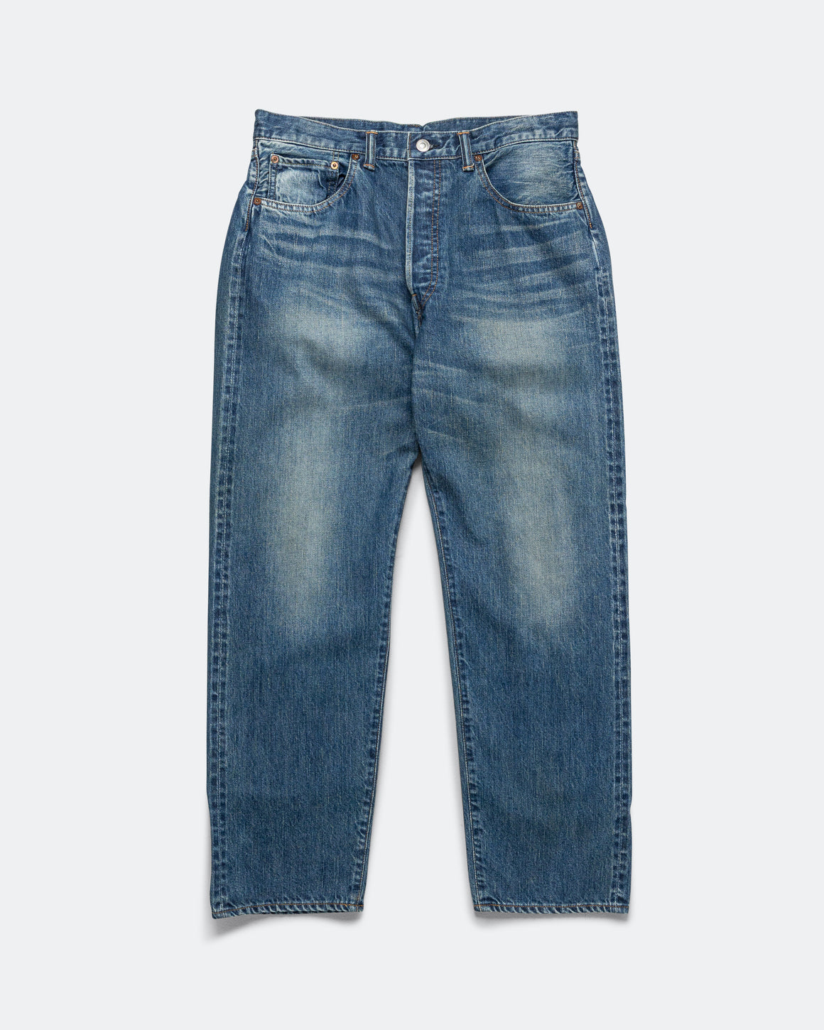 A.PRESSE - Washed Denim Pants E - Bleach - UP THERE