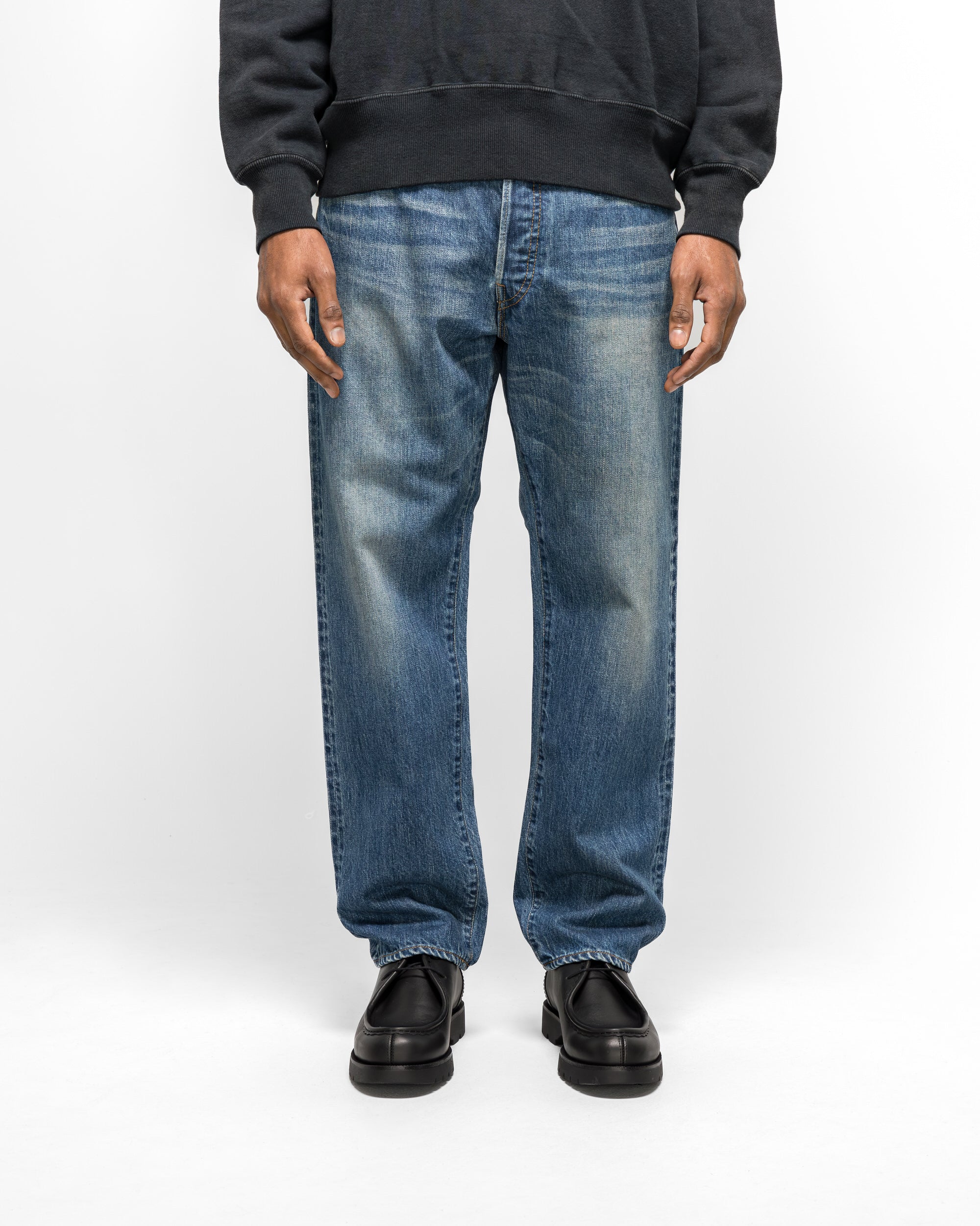 A.PRESSE - Washed Denim Pants E - Bleach | UP THERE
