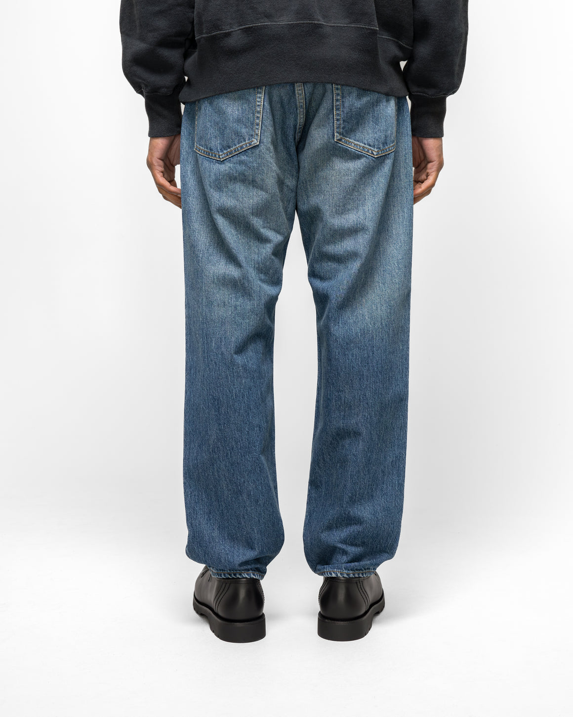 A.PRESSE - Washed Denim Pants E - Bleach - UP THERE