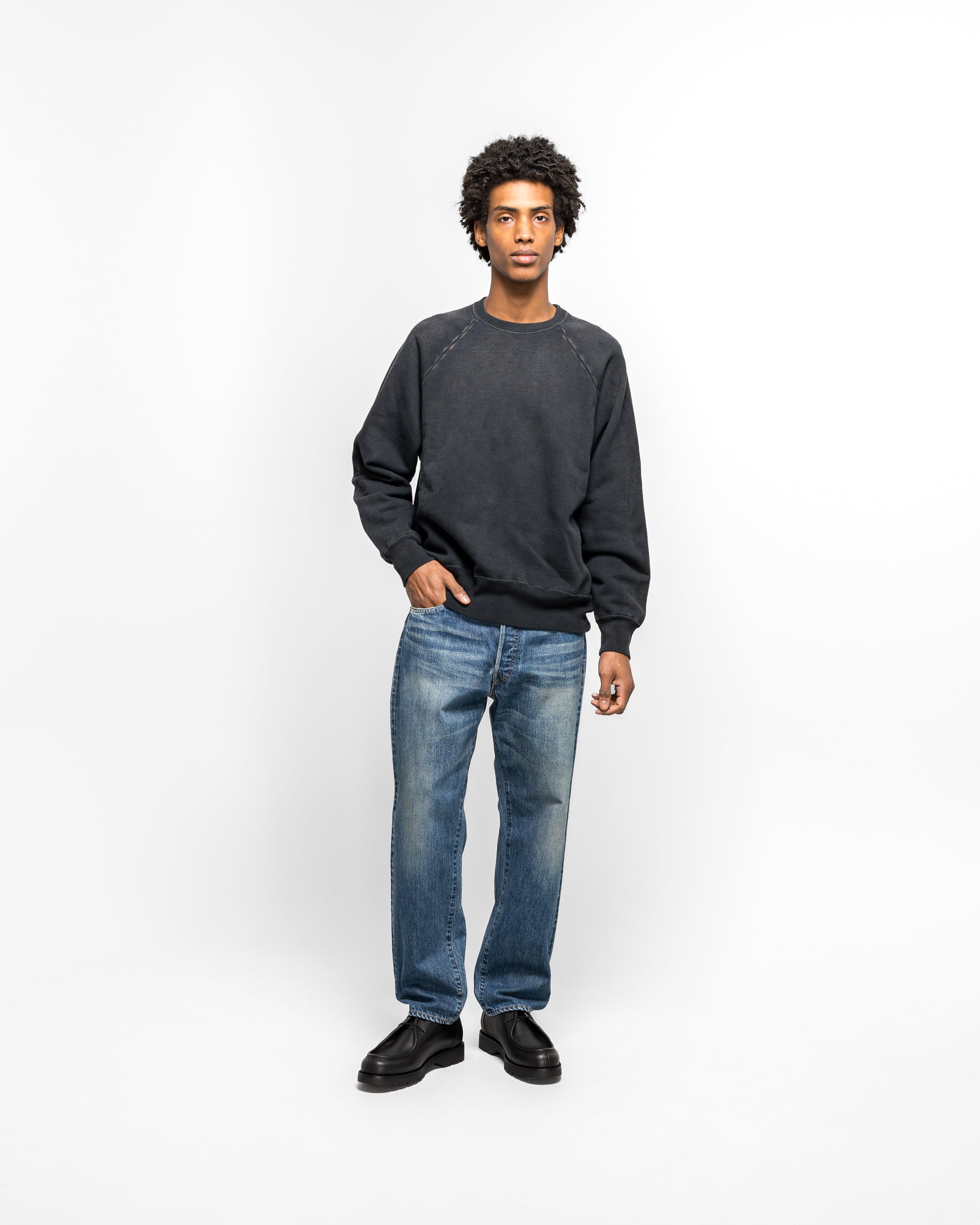 A.PRESSE - Washed Denim Pants E - Bleach | UP THERE