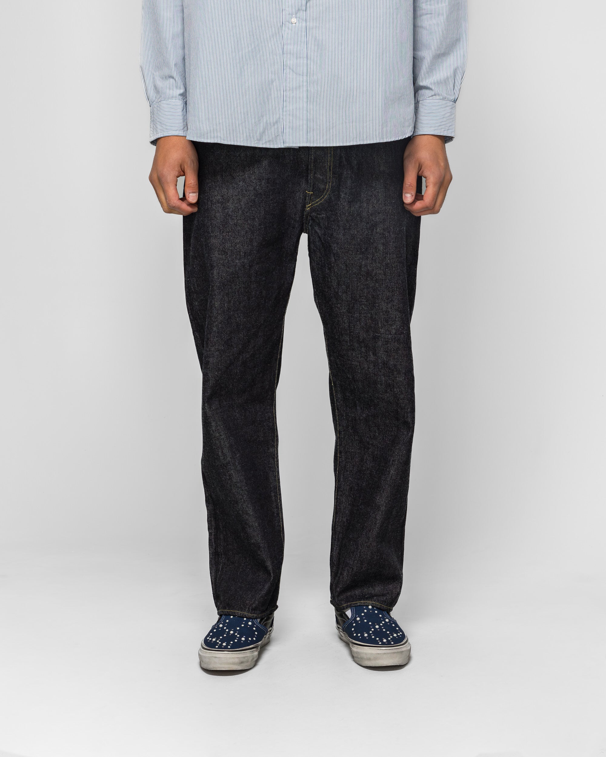 A.PRESSE - Washed Denim Wide Pants - One Wash | UP THERE