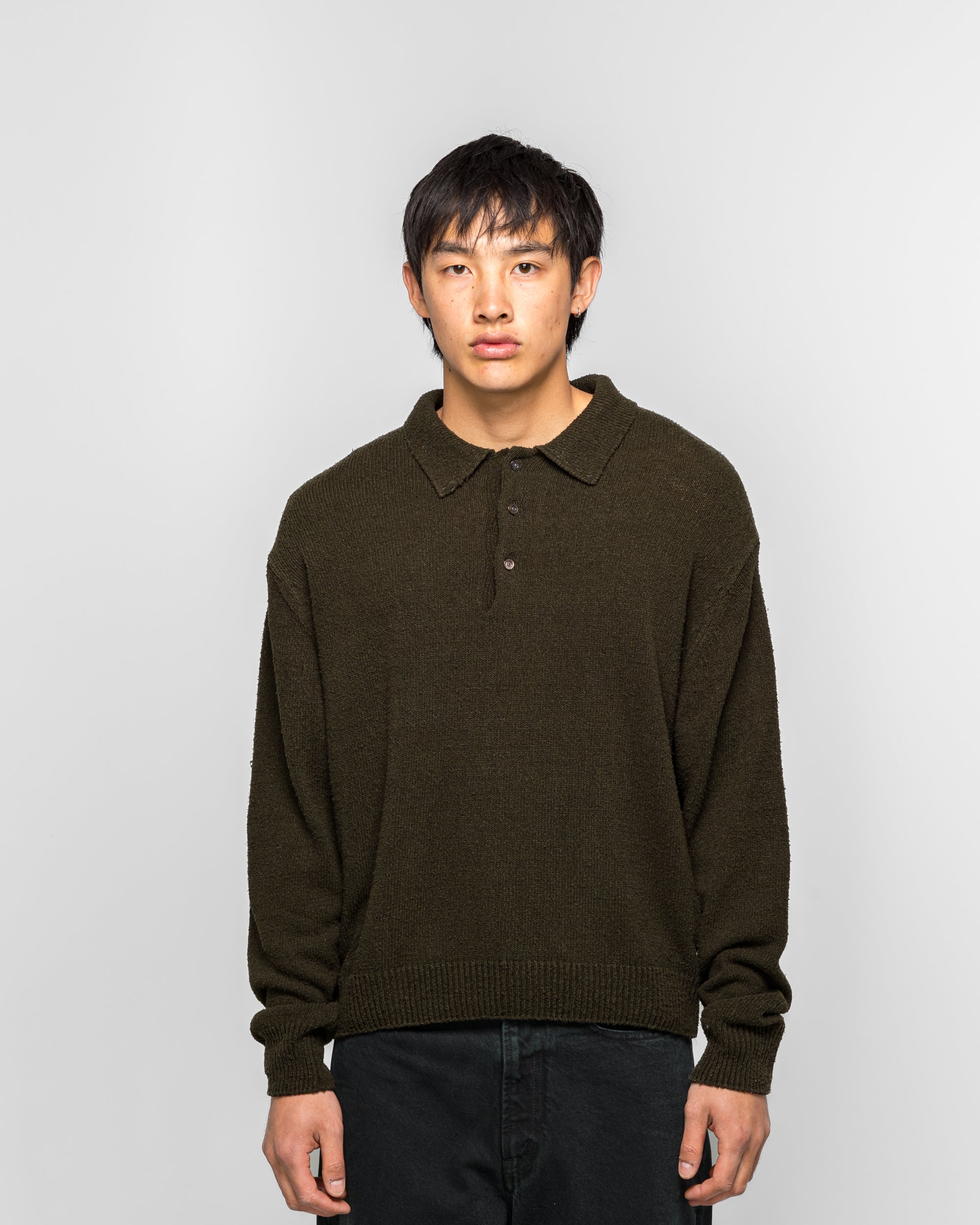 A.PRESSE Washed Silk Nep Polo Shirt ブラック A.PRESSE Washed Silk Nep Polo Shirt ブラック - メルカリ